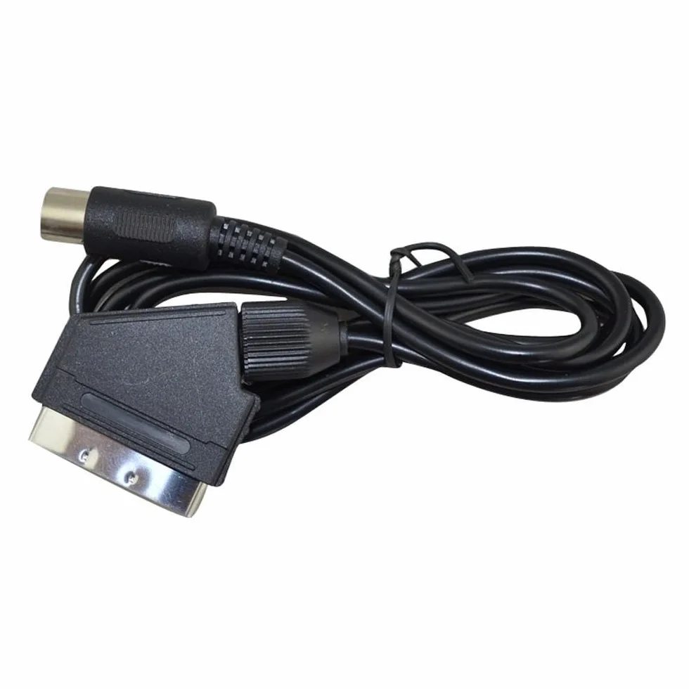 Câble Péritel AV RGB SCART pour Sega Megadrive 1 PAL – Genesis – Vpin – Connexion Haute Qualité – 1,80 m