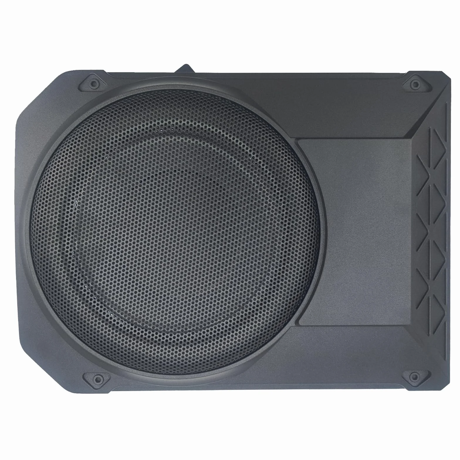 Caisson de Basses Actif amplifié 10 Pouces (800 W) — Caisson Clos Haute Performance avec télécommande, pour Voitures, camions et Camping-Cars — Plage de fréquences : 20 Hz – 150 Hz