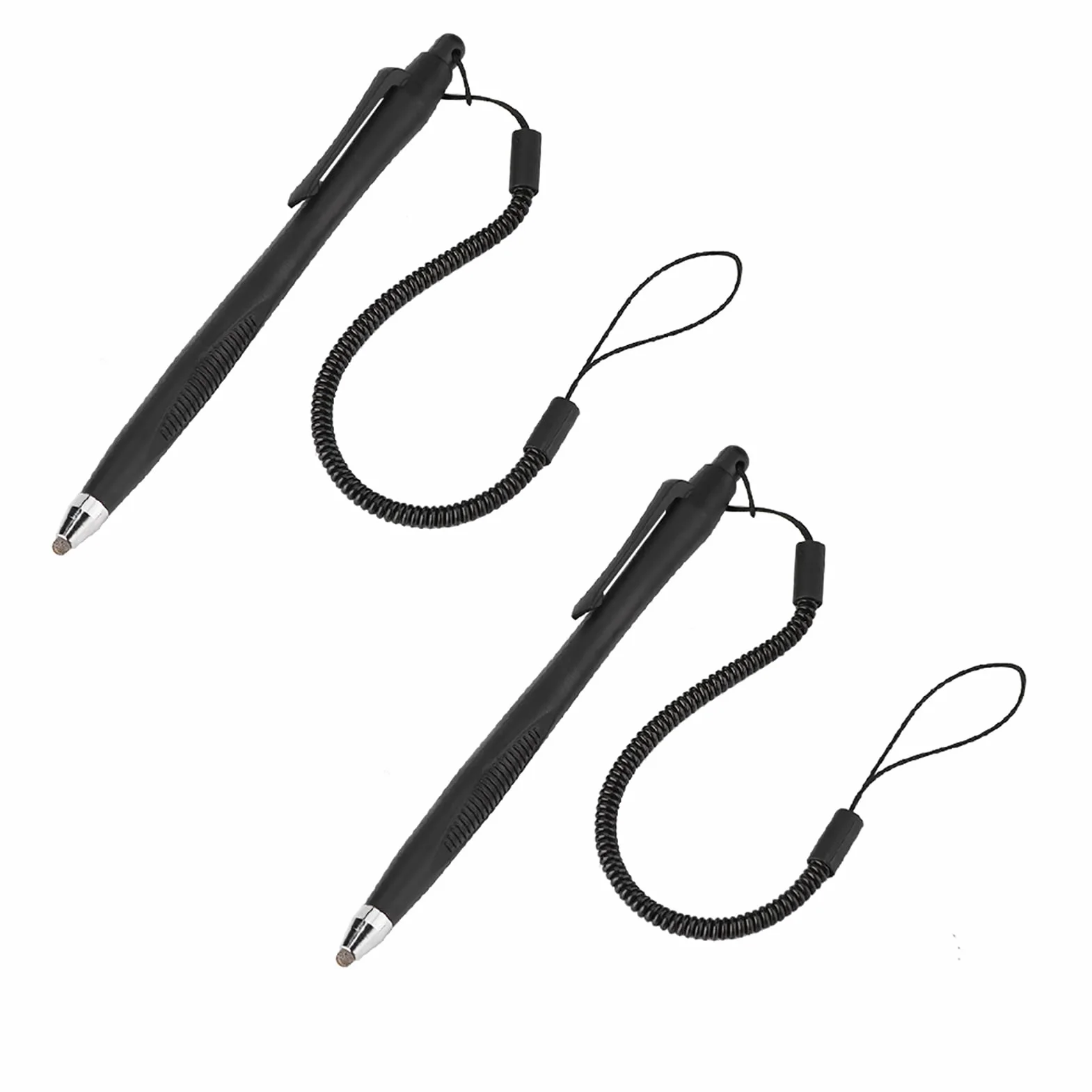 Stylet pour Écran Tactile Résistif 2 Pcs Stylet Résistif avec Cordon Rétractable pour Tablette de Téléphone PC, 12.6cm