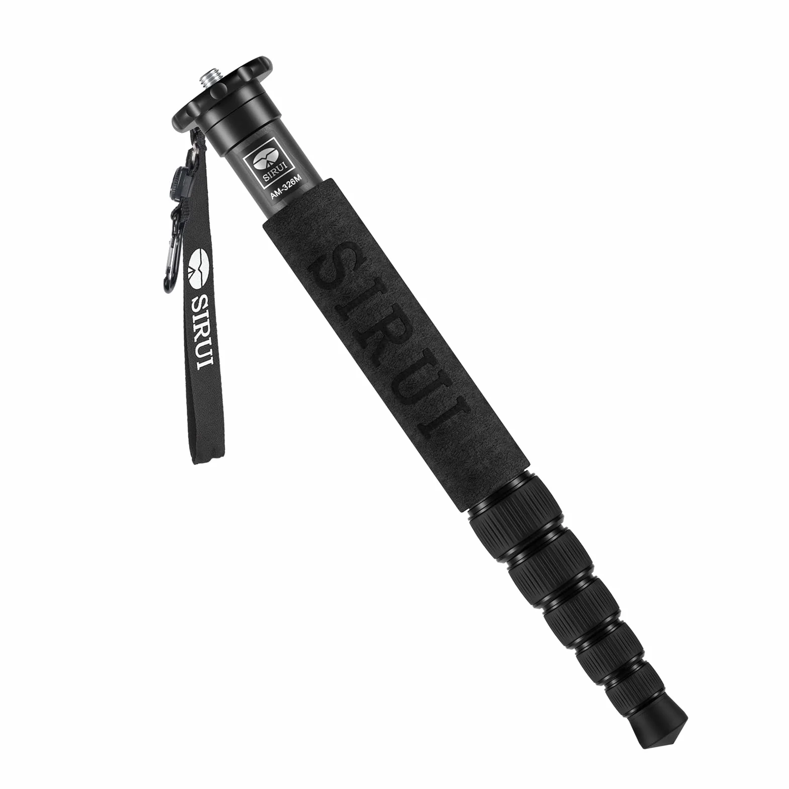 SIRUI Monopode Appareil Photo en Fibre de Carbone,6 Sections Monopode Portable, Monopod de Voyage Charge Maximale 10KG (AM-326M,Noir)