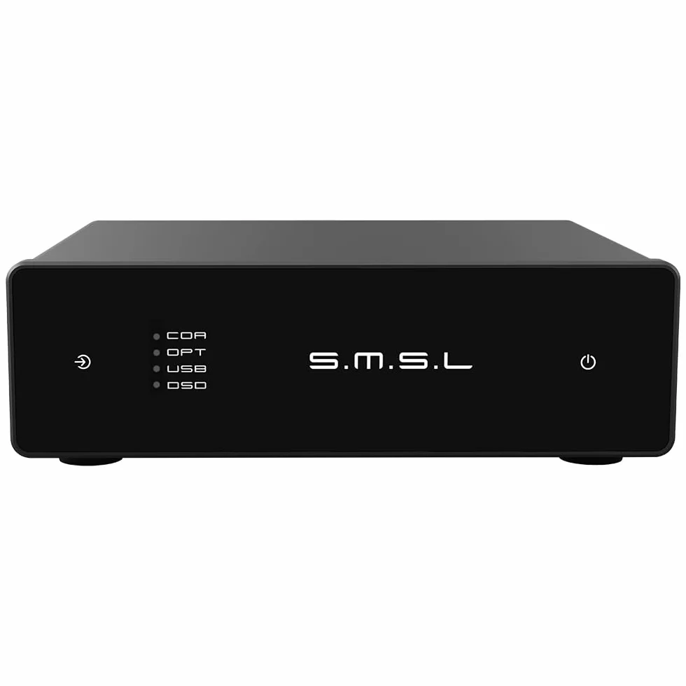 S.M.S.L D1 Hi-Res Audio Dac RohmBD34352EKVchip Touch Control RCA out 768kHz/32bit DSD512 THD+N 0.00038% MQA Audio DAC Dual USB/Optical/Coaxial input SNR126dB for phone/pad/PC/TV/DVD Home Desktop DAC