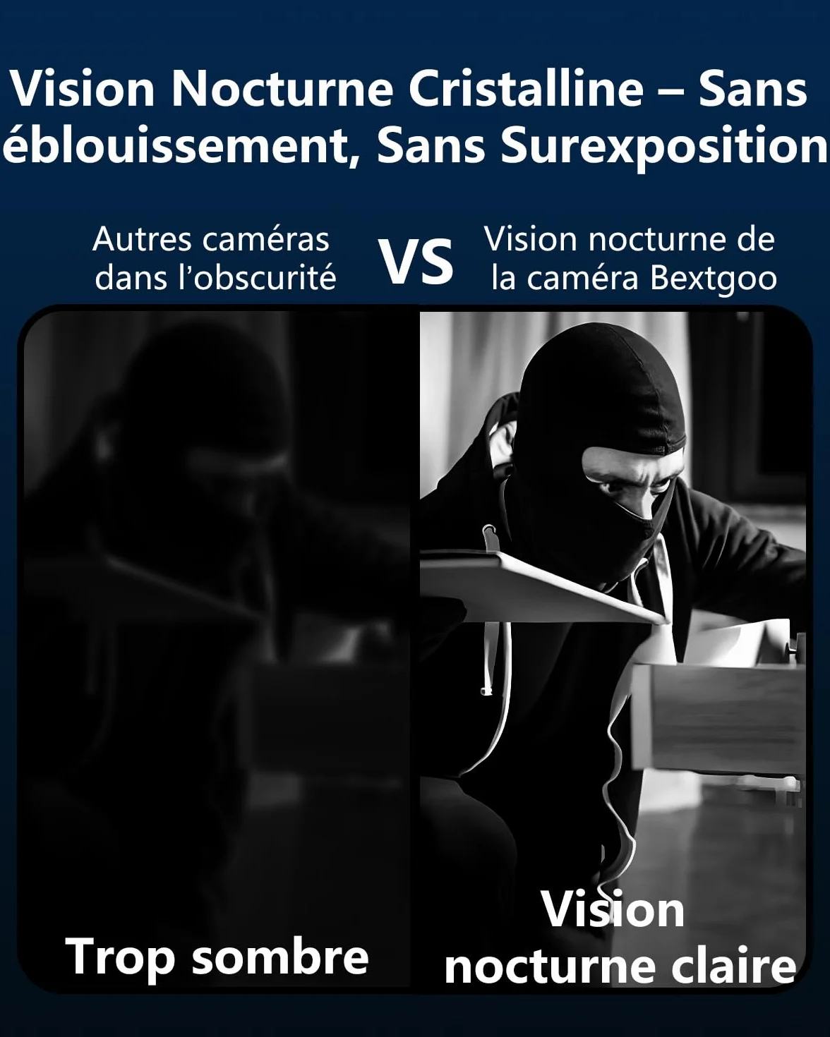 Bextgoo 4K Mini Camera Espion sans Fil, Mini Camera Surveillance, Camera Espion avec Vision Nocturne, Basse Consommation, 50 Jours d'Autonomie, 30 Jours d'Essai Cloud, pour Intérieur/Extérieur
