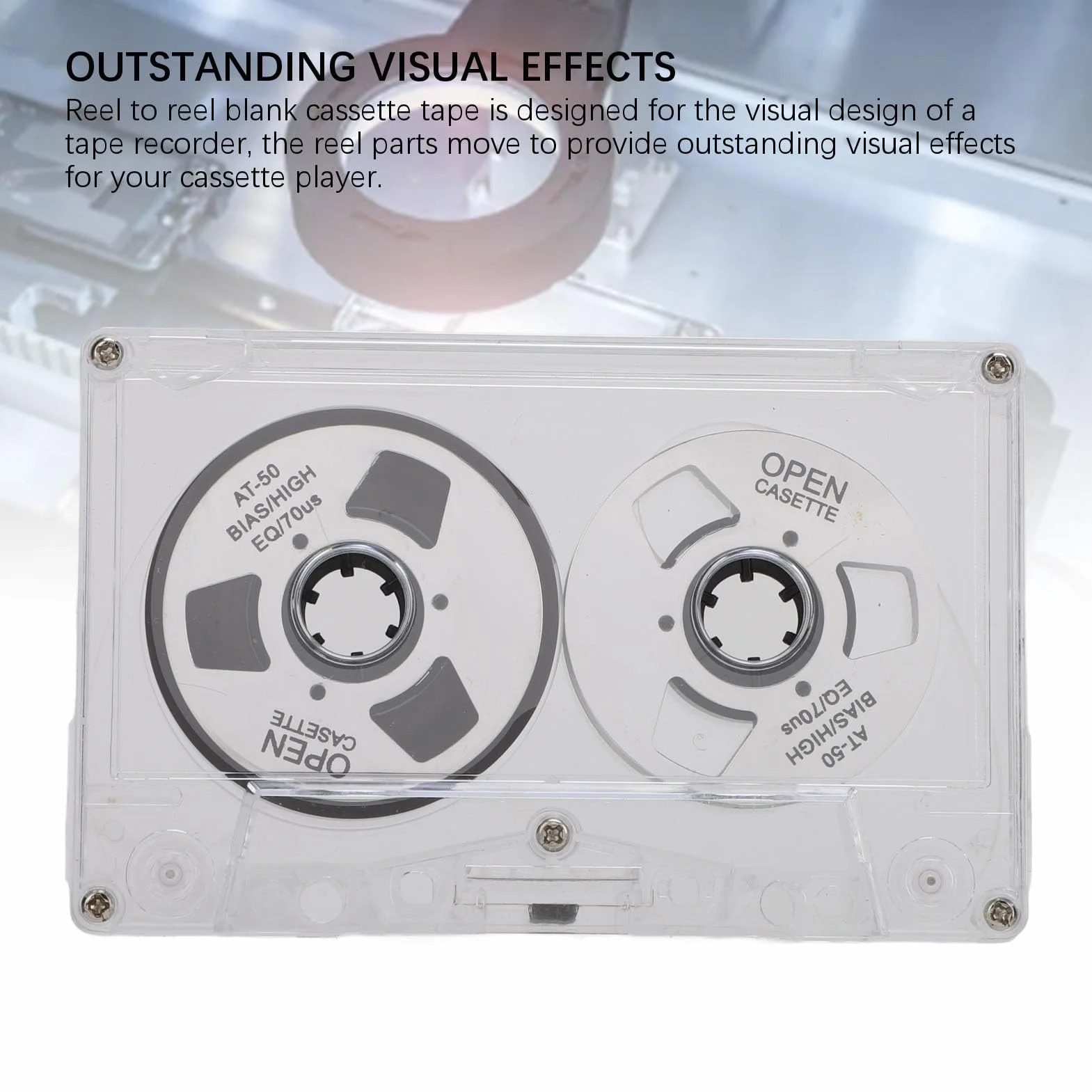 Cassette Vierge 50 Minutes Polarisation Normale Bobine à Bobine Bande Enregistrement Sonore