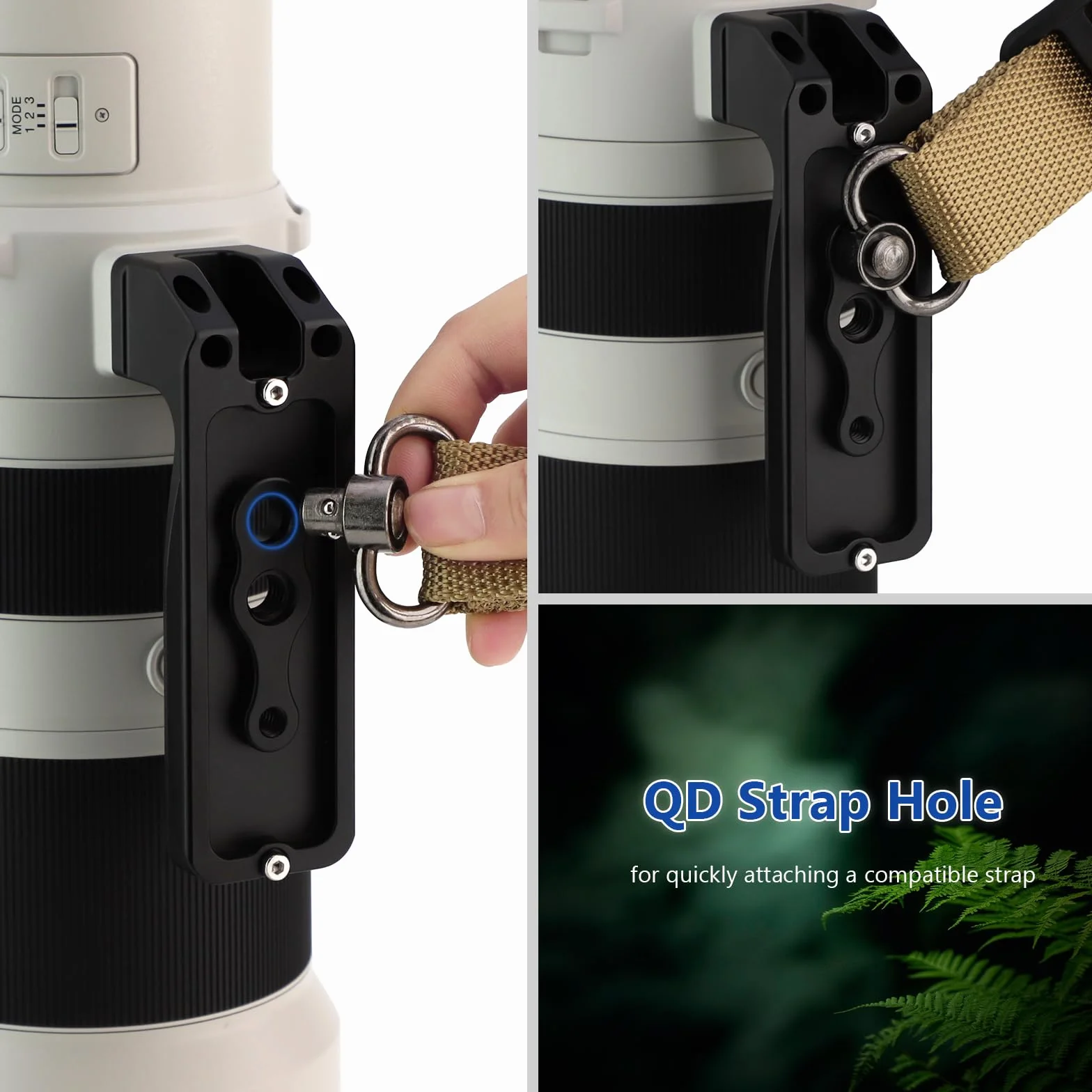 LEFTFOTO Pied d'objectif de rechange pour Sony FE 400-800 mm F6.3-8 G OSS (SEL400800G) avec support pour trépied avec plaque Arca