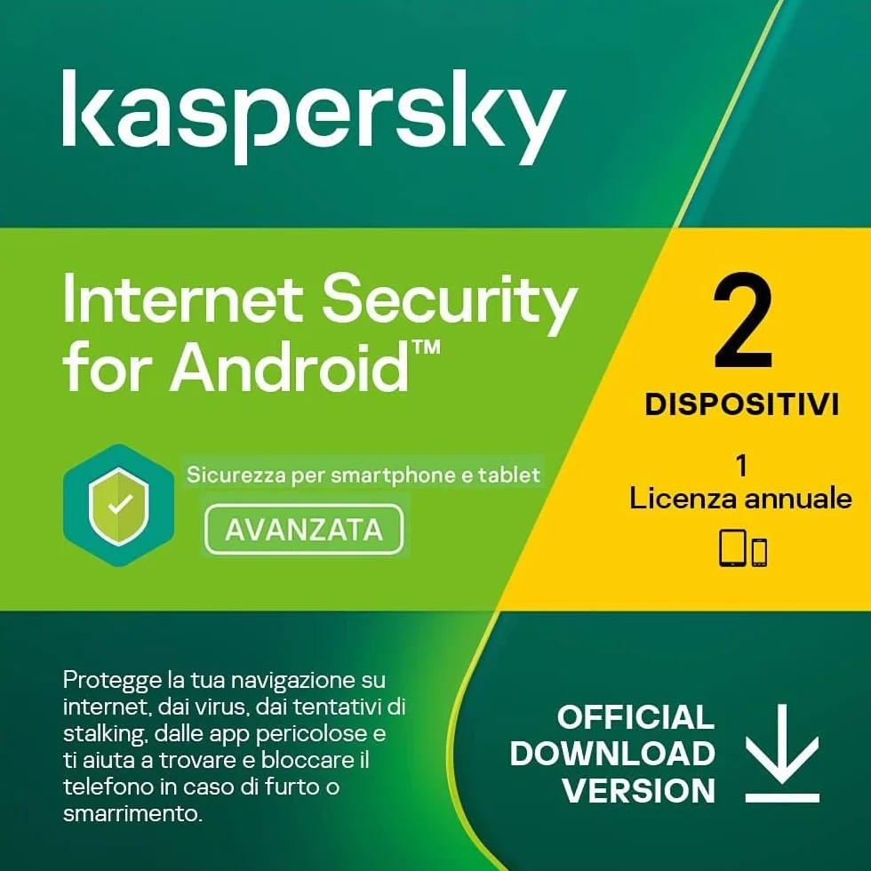 Kasperski Internet Security for Android 2019-2025 - 2 Appareil - 1 an