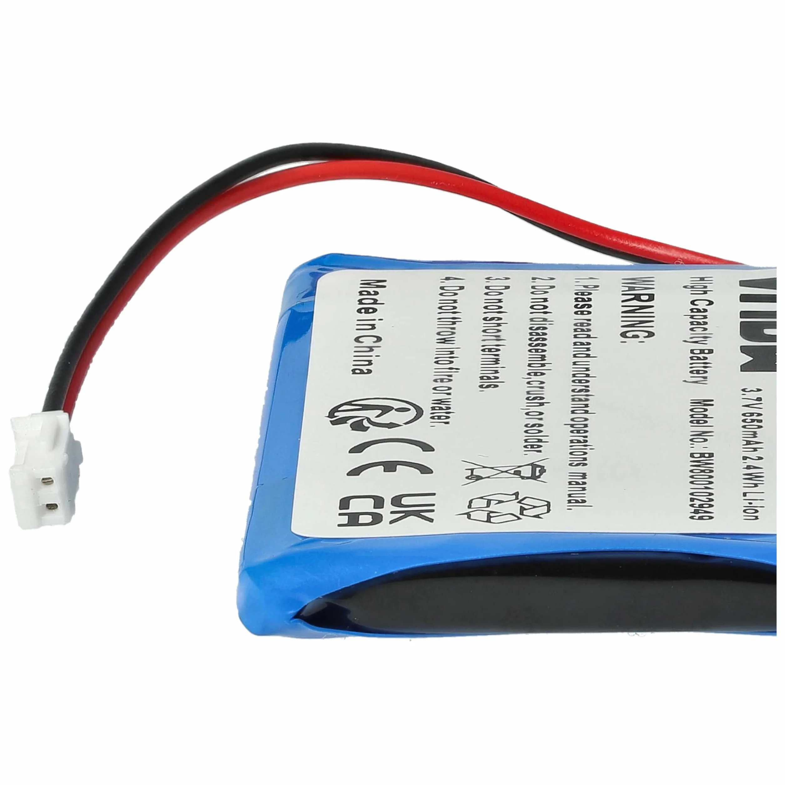vhbw Batterie Remplacement pour Avaya 660177 1F pour téléphone Fixe sans Fil (650mAh, 3,7V, Li-ION)