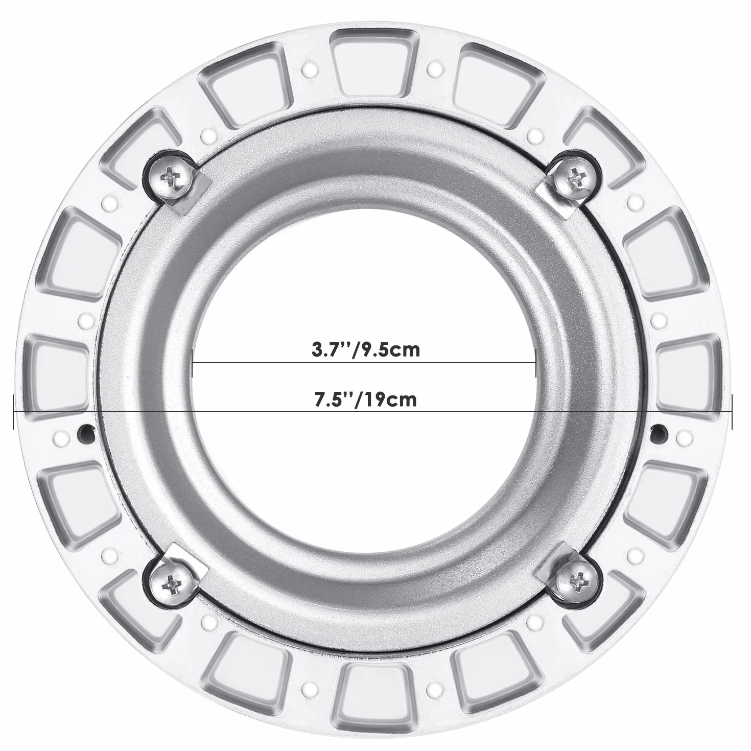 Neewer Bague de Vitesse Bowens en métal pour boîte à lumière Bowens pour Flash monoéclairage