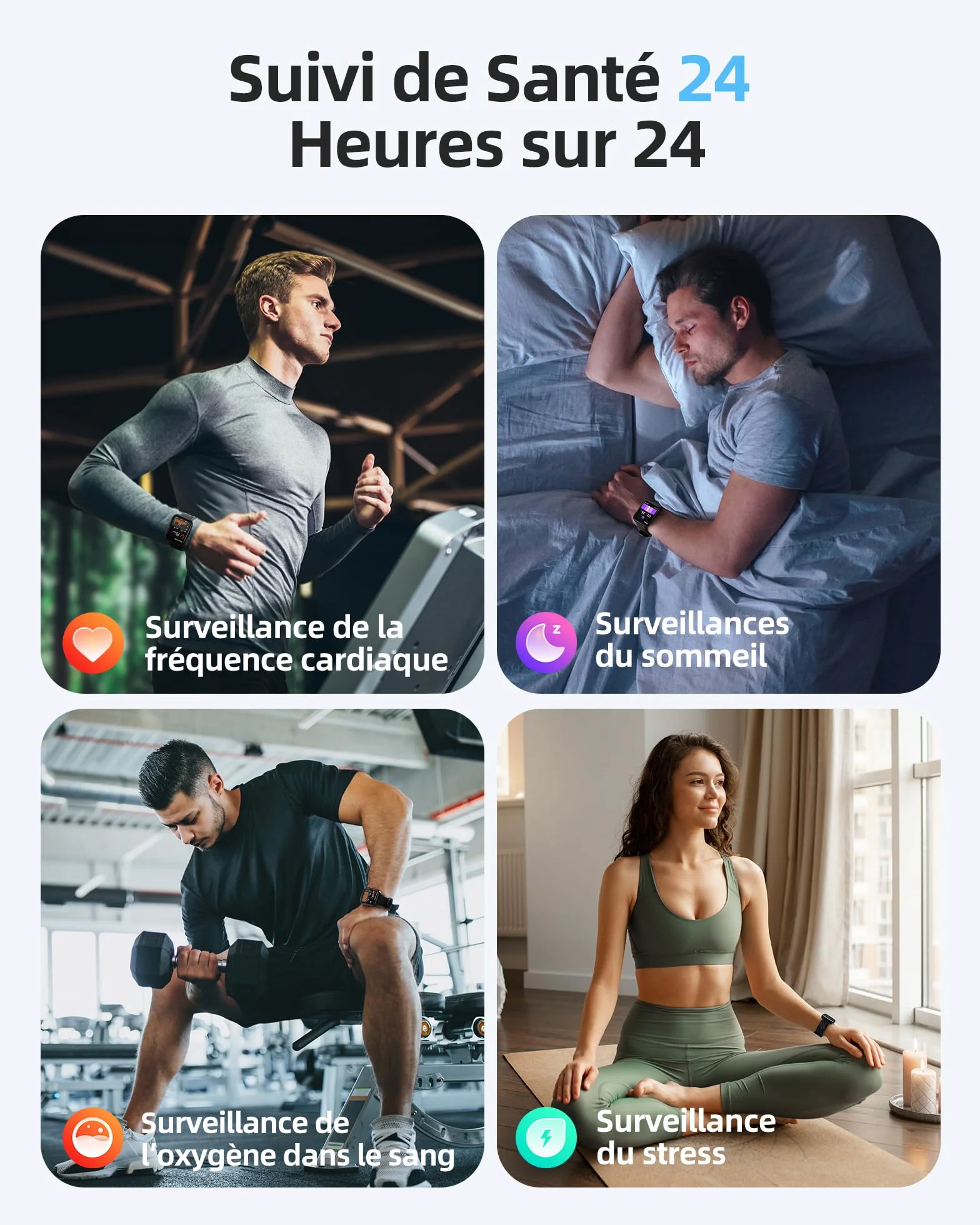 Parsonver Montre Connectée Homme Femme avec 5ATM Étanche, Sport Montre pour Natation, 1,8" HD Smartwatch avec 100+ Sportifs, Sommeil, Fréquence Cardiaque, Montre Connectee pour Android & iPhone, Noir