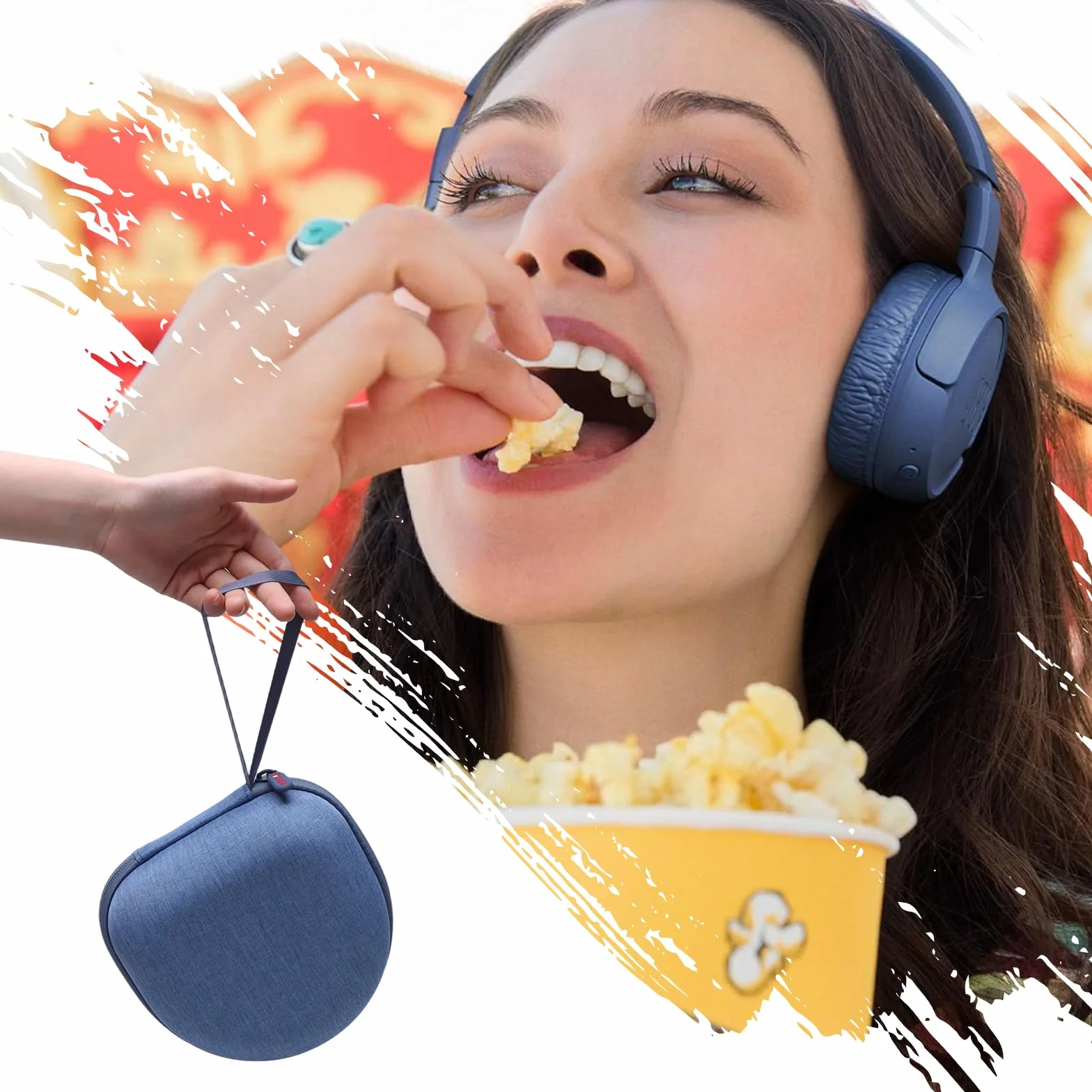 Étui de Protection pour Casque Bluetooth JBL Sony Bose Soundcore (Bleu)