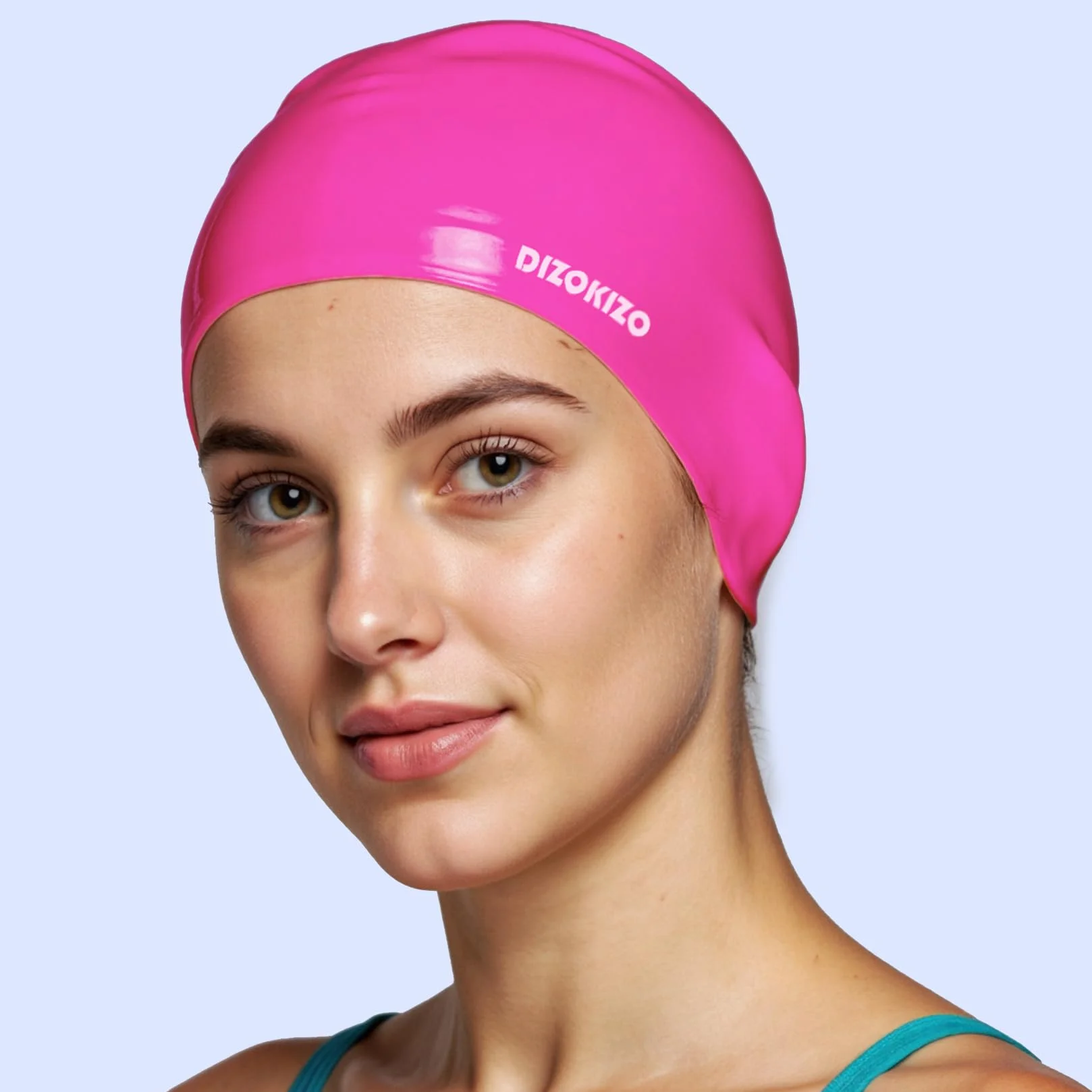 Bonnets de Bain en Silicone Anti-glissants pour Adultes Cheveux Longs et Courts, Lot de 2