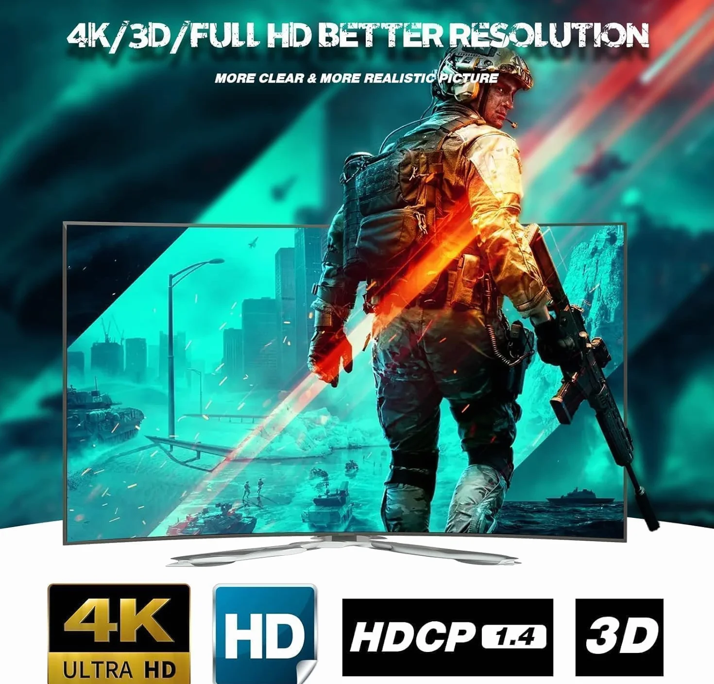HDMI Splitter 1 entrée 2 Sorties - 4K Répartiteur hdmi 1 Input 2 Output pour Lecteurs DVD Consoles de Jeux appareils de Streaming - Miroir Uniquement ne Pas étendre