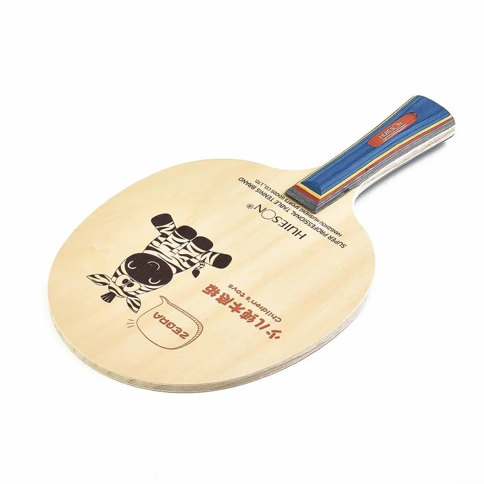 Plaque inférieure ping-pong bois 5 plis raquette tennis de table longue poignée