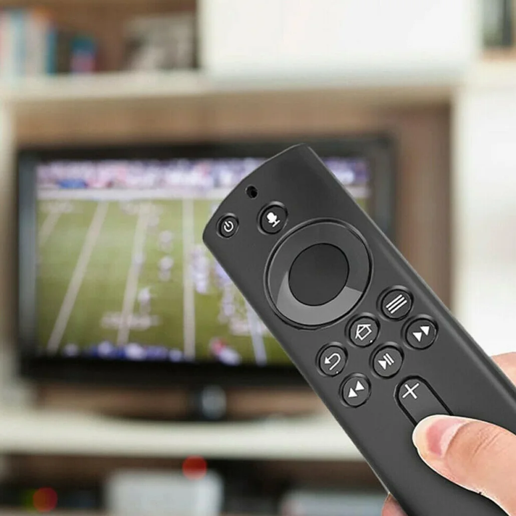 Housse en Silicone Doux pour Télécommande Fire TV Cube/Stick 4K, Protection Anti-Chute, Compatible 2018, Gris