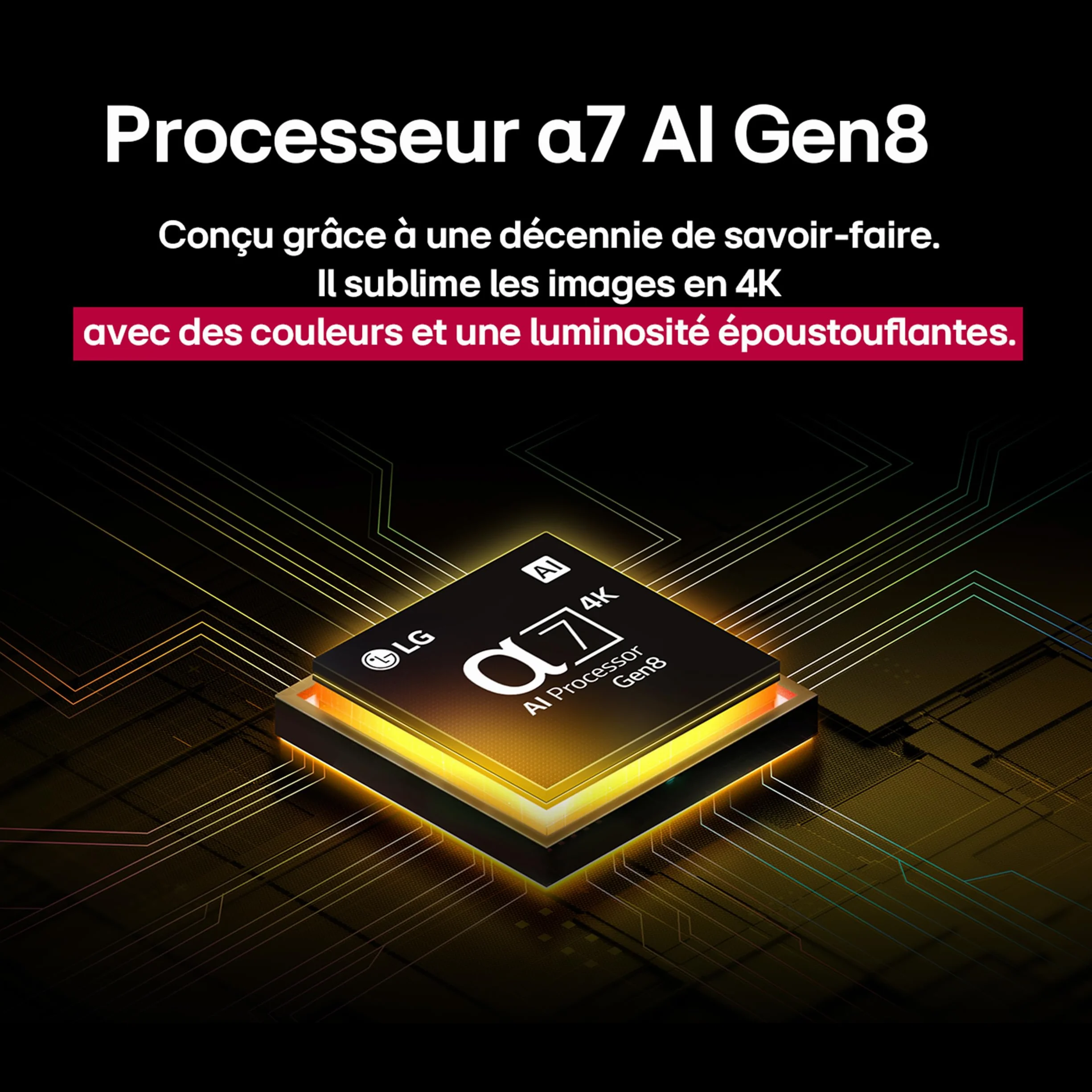 LG TV QNED AI 2025 50QNED8E 50" (126cm) 4K UHD HDR10 webOS 25 Télécommade AI Magic Remote Alexa Google Assistant AirPlay 2