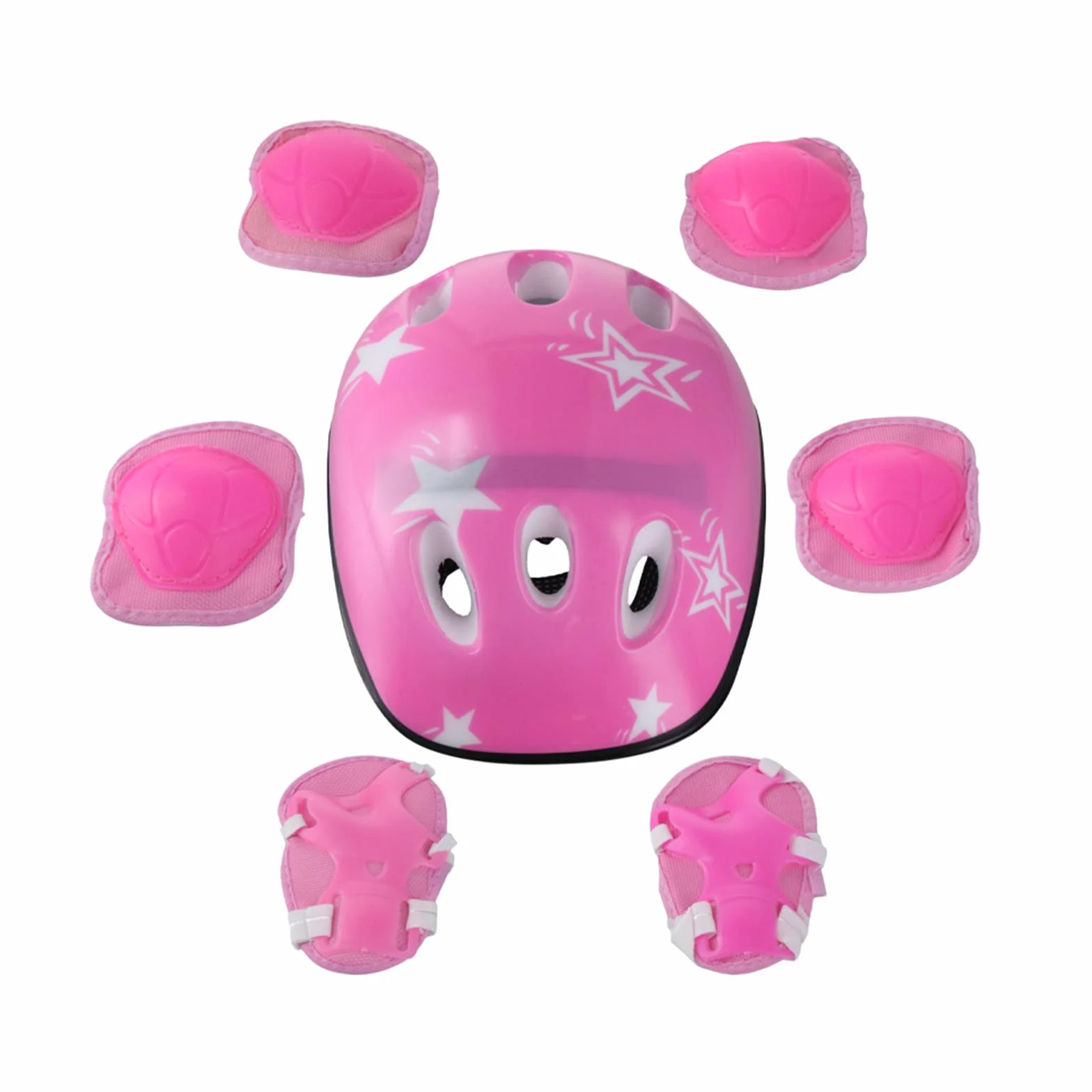 Lot de 7 équipements de protection pour enfant 3-16 ans genouillères coudières protège-poignets scooter patinage