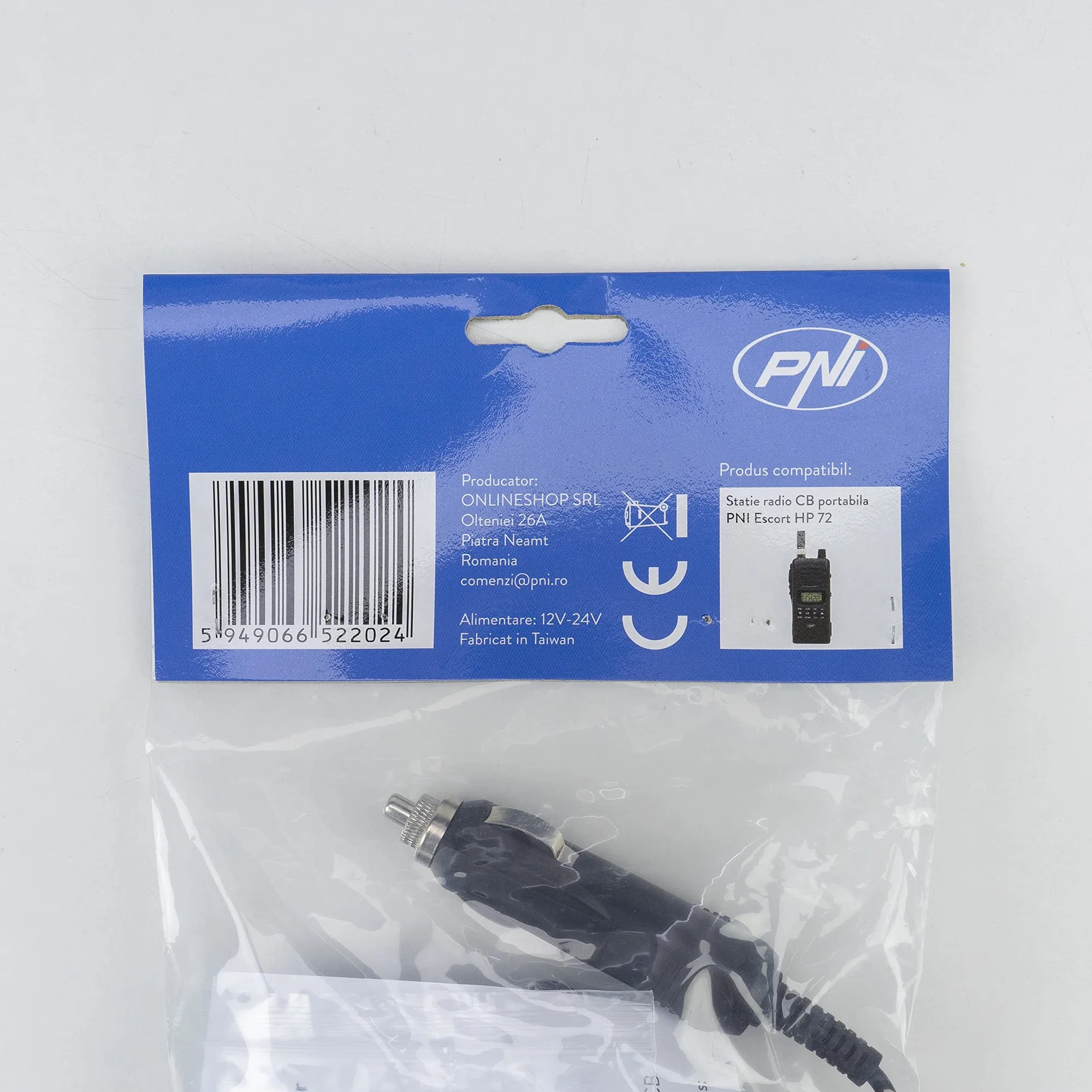 Adaptateur PNI pour Alimentation 12V-24V et antenne extérieure pour Radio CB Portable PNI Escort HP 72