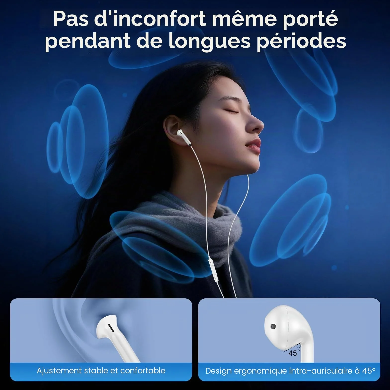 Écouteurs Filaire USB C pour Samsung Galaxy S25 S24 Plus S23 S22 S21 A17 A16 A15 A56 A55 A54 A36 5g,Intra Écouteur USB C Casque Audio Type C avec Micro,Ecouteurs Filaire pour iPhone 17 16 15 Pro Max