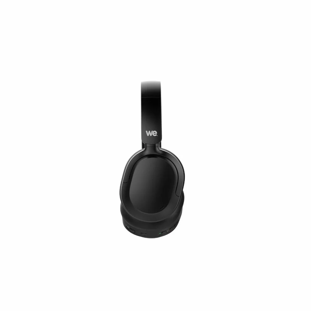WE Casque Bluetooth - ENC&ANC 35dB - BT V5,3-4 Micros intégrés - Arceau réglable Coussinets rotatifs - Batterie de 500mAh, autonomie en Veille 60h, Noir