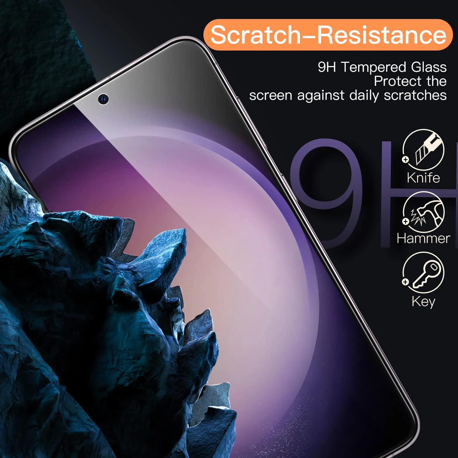JETech Verre Trempé pour Samsung Galaxy S23+ / S23 Plus 5G 6,6 Pouces, Compatible ID d'Empreinte Digitale, Film Protection d'Écran, HD Transparent, 3 Pièces