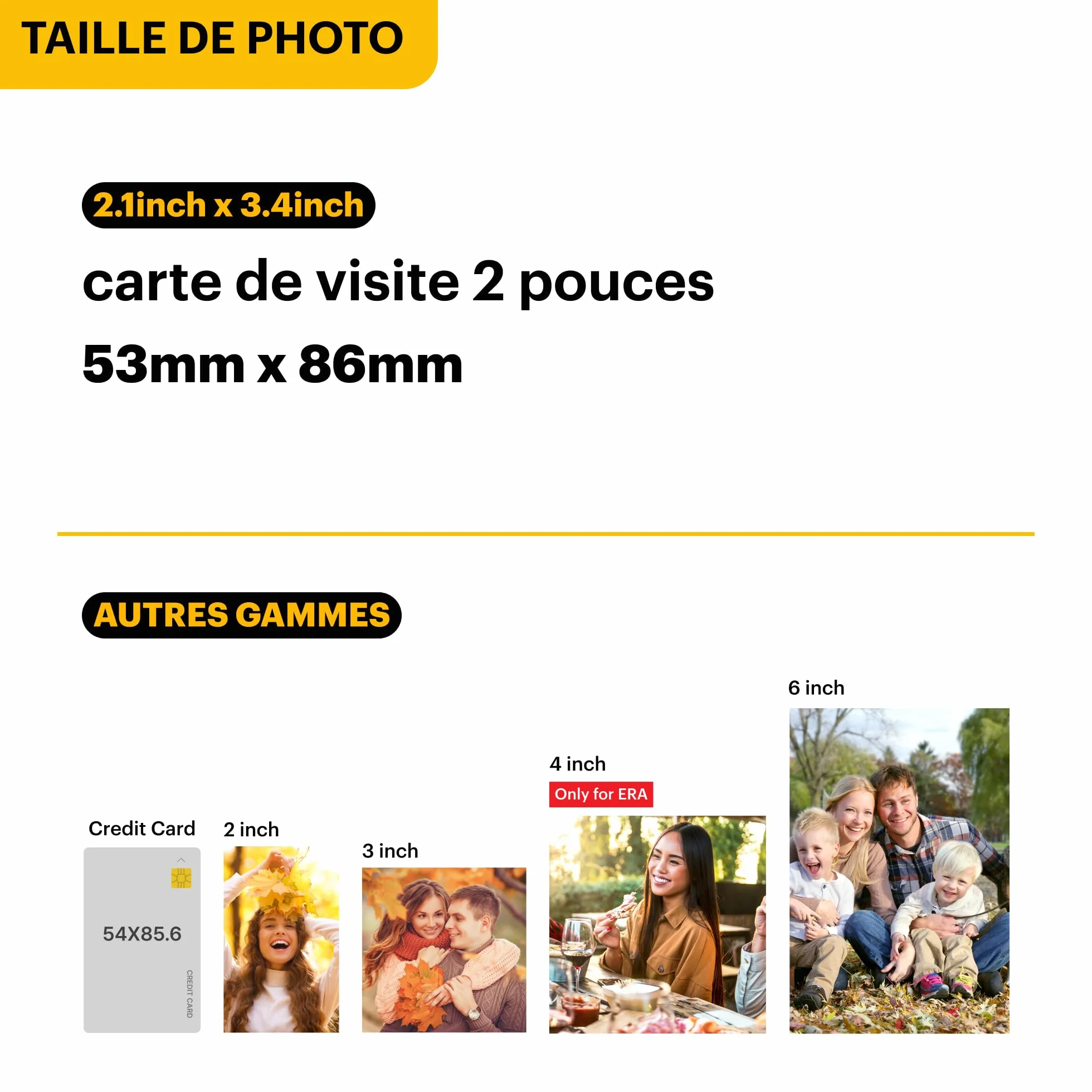 KODAK Mini Shot 2 Era 4PASS 2-in-1 Appareil Photo Instantané et Imprimante Photo Portable (5,3x8,6cm) (Appareil Photo + Paquet avec 38 Feuilles, Noir)