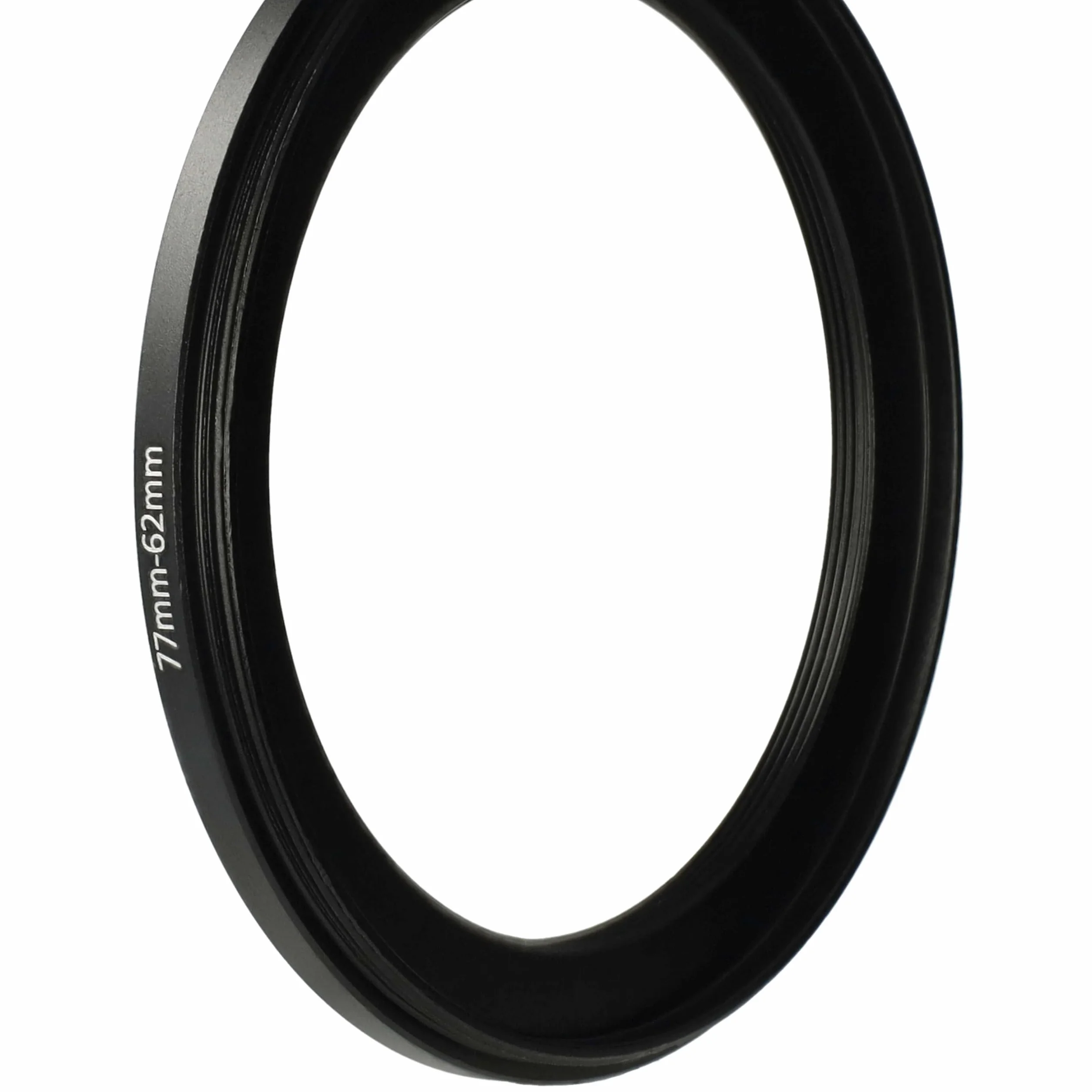 vhbw Bague d'adaptation Step-Down 77 mm vers 62 mm Réducteur métal pour Appareil Photo