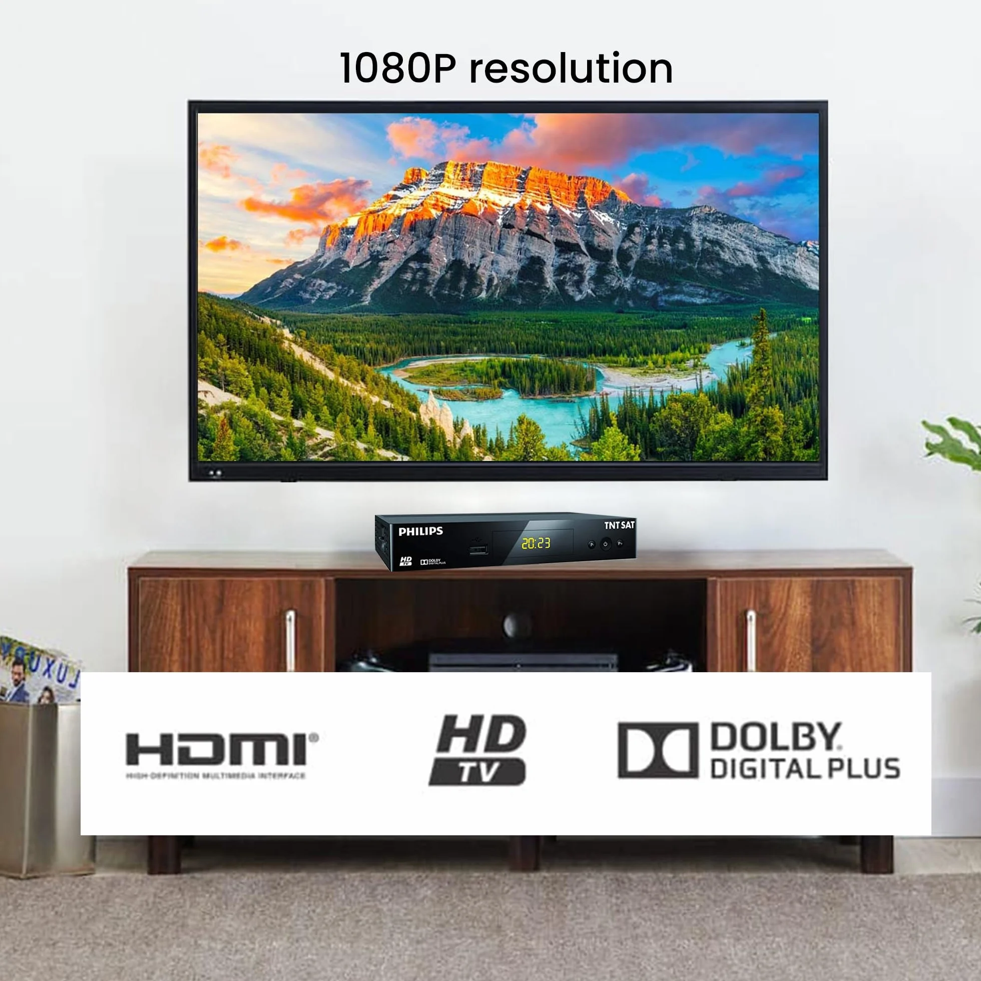 LEYF TNTSAT Decodeur TNT Satellite Recepteur Dsr 3231t - HD Astra (19,2°) / USB/HDMI / MPEG4 / Full HD / 1080P (Carte Non Incluse !)
