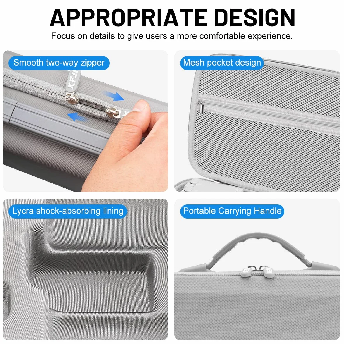 Drone Étui Portable pour DJI Mini 3/3 Pro/4 Pro, Imperméable Rangement Sac pour RC Contrôleur et Accessoires