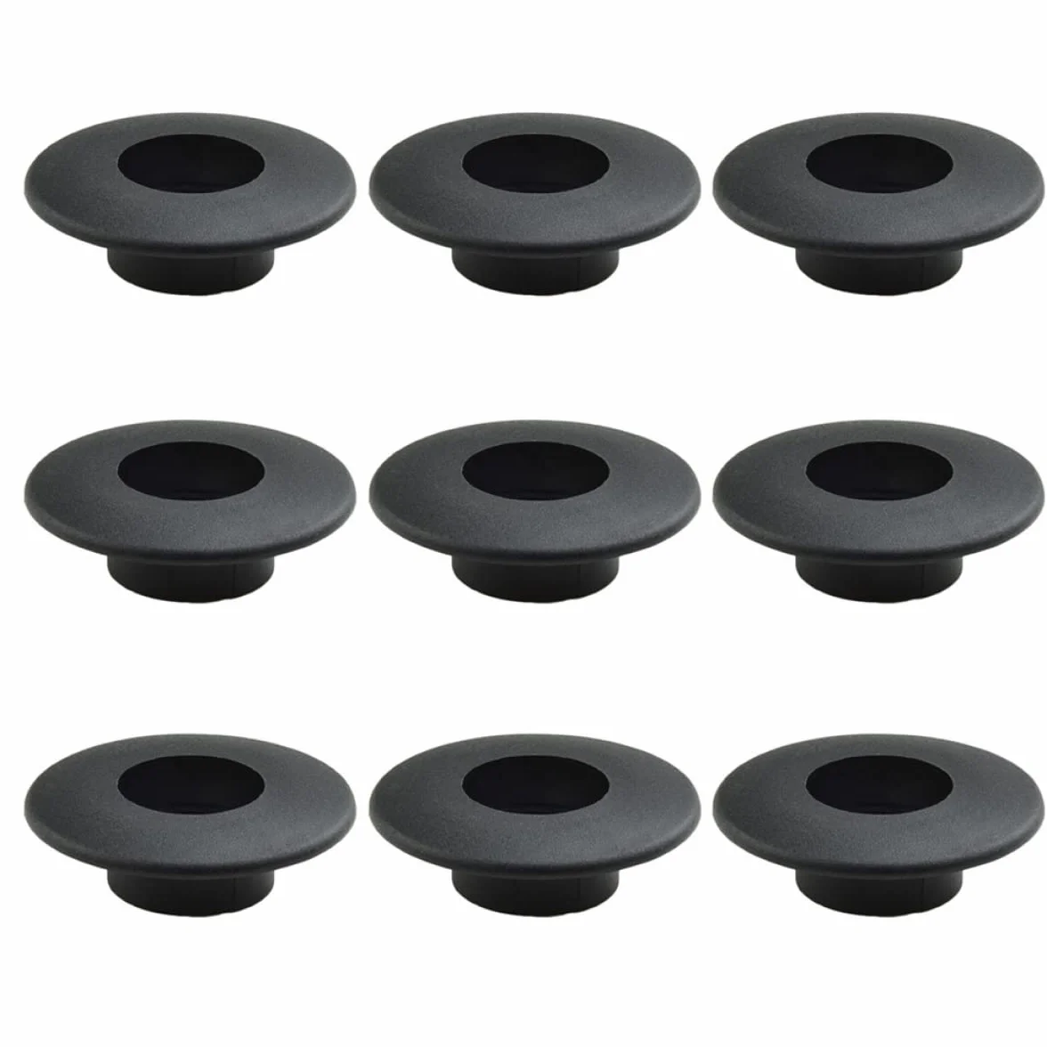DAZZLEEX Roulement de baby-foot 16 mm, Palier à bille Noir, Plastique, Lot de 10