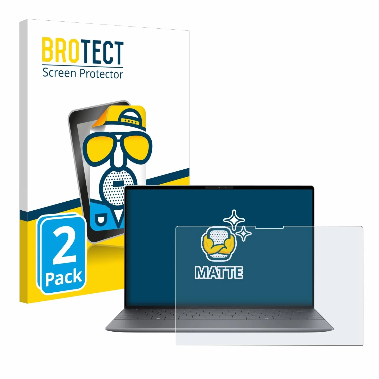 Brotect Protection Ecran Anti-Reflet pour Dell XPS 13 9345 (2 Pièces) - Film Mat