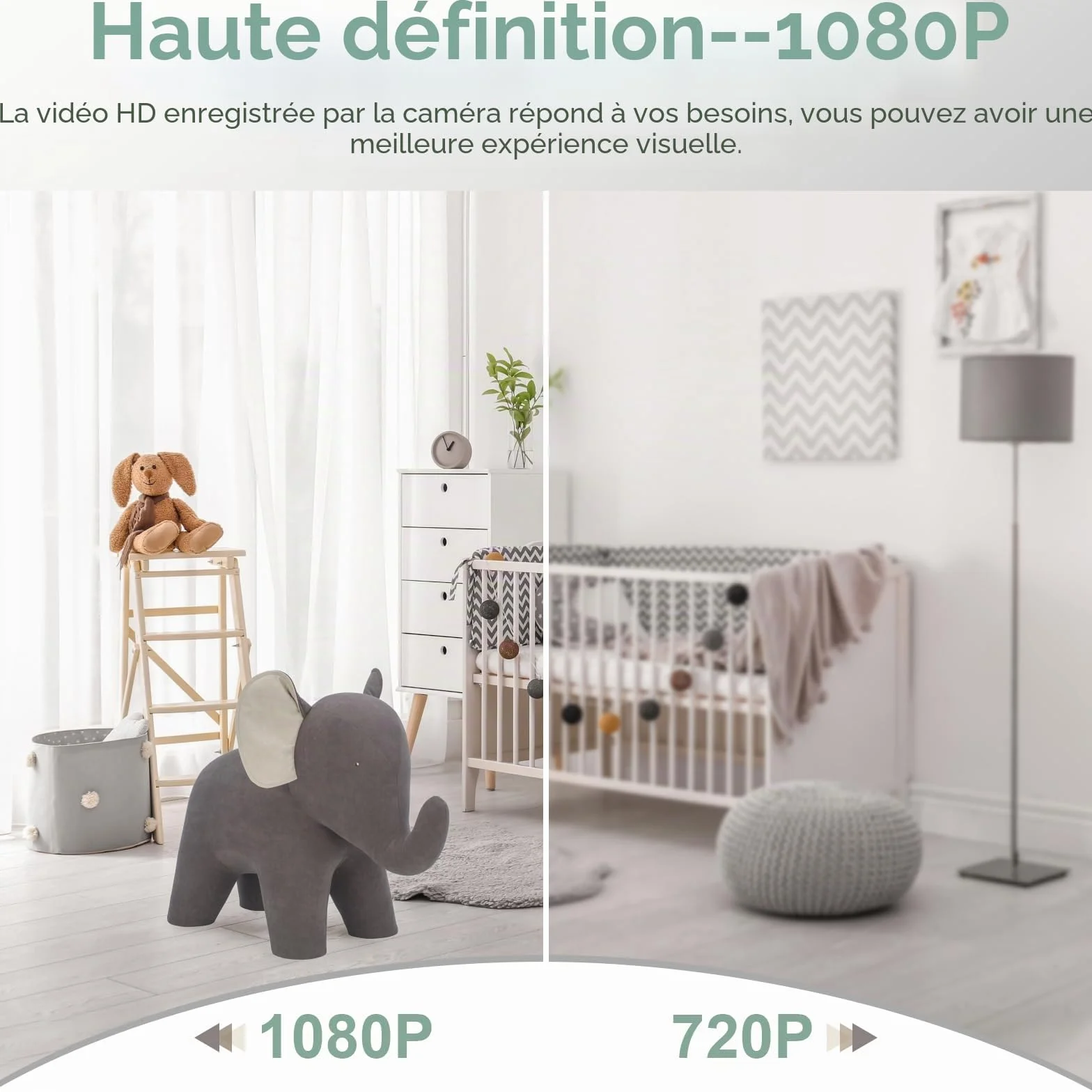 Caméra espion horloge 1080P HD Enregistreur vidéo avec détection de mouvement Enregistrement en boucle Caméra de sécurité intérieure Mini caméra cachée pour la maison, sans fonction WiFi