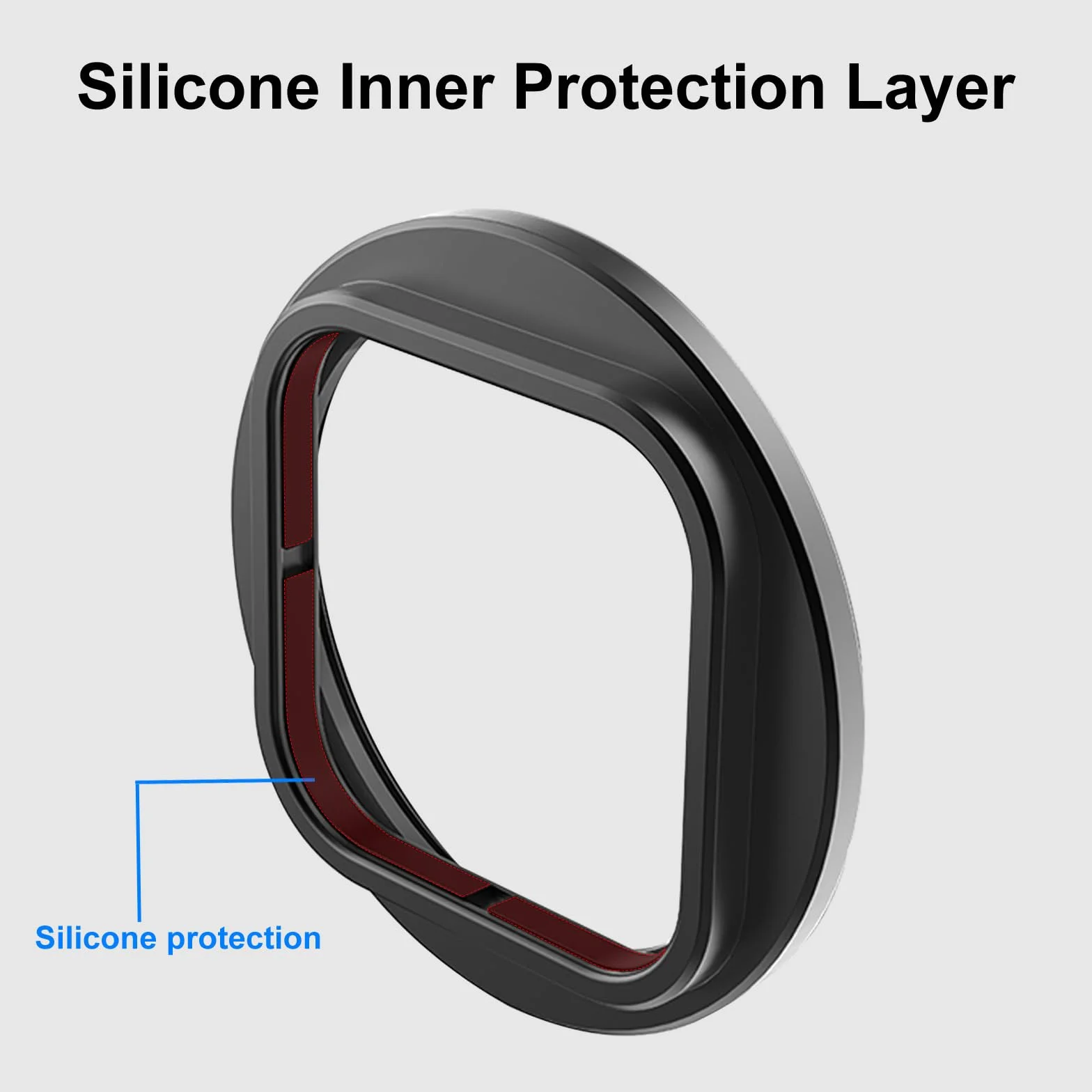 PULUZ Cadre d'objectif de Protection Objectif pour Insta360 Ace Pro 2, Support métallique de Filtre en métal pour filtres Ronds ND/CPL de 52mm