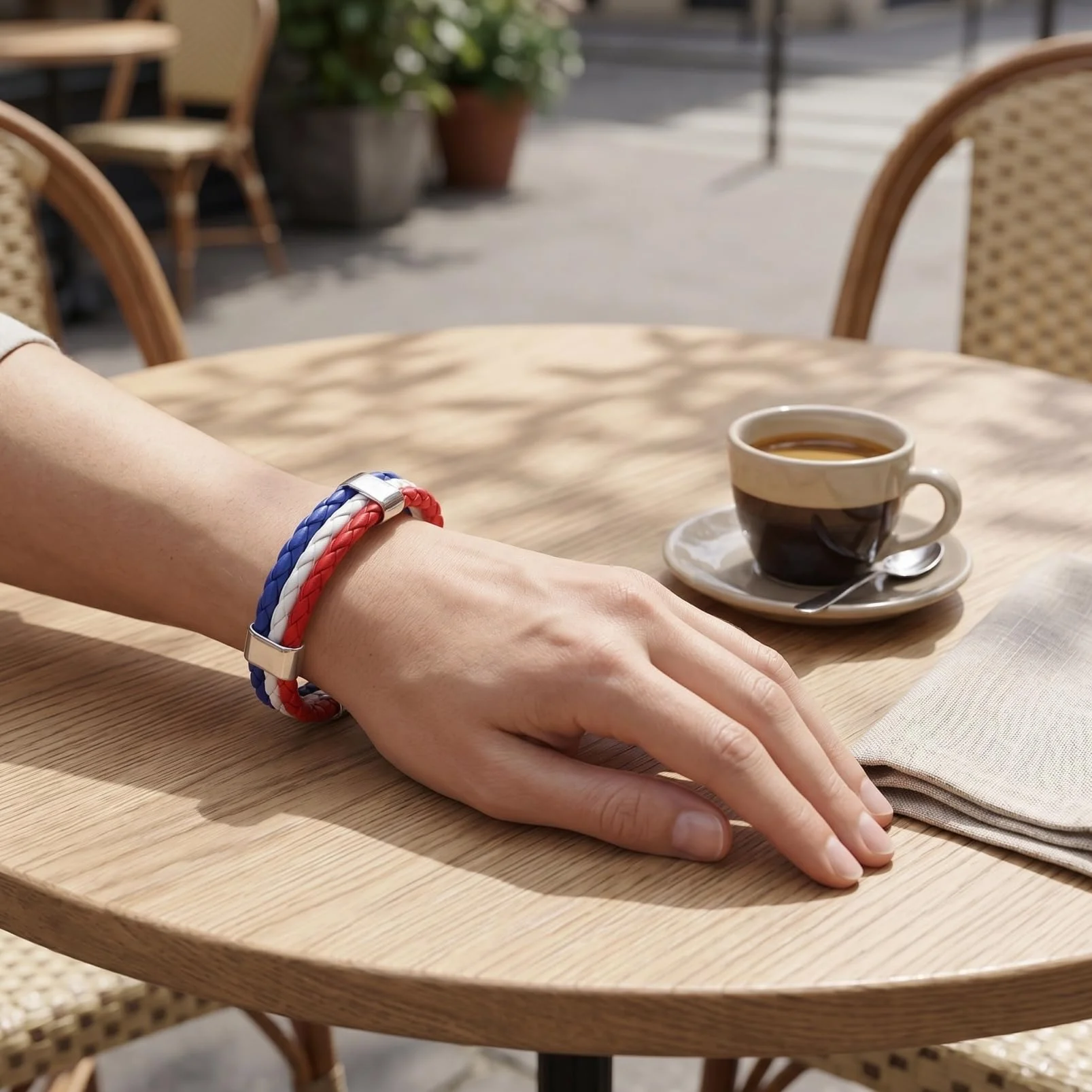 GALPADA Bracelets Pays Drapeau Match de Football Accessoires à Tisser Bijoux
