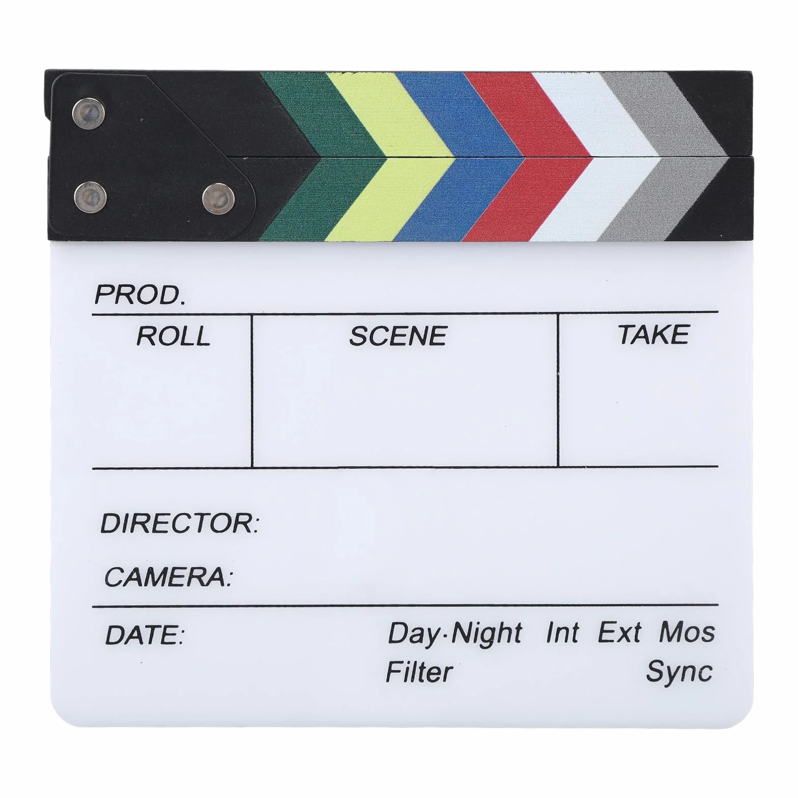 Clap de Cinema, Acrylique Film Clapper, Clap Cinéma, Movie Clapper, Réalisateur Scène Clap, Scènes d'action Cut Clapper Ardoise, TV Movie Action Board Film Cut Prop, pour Tournage Film, Studio Live