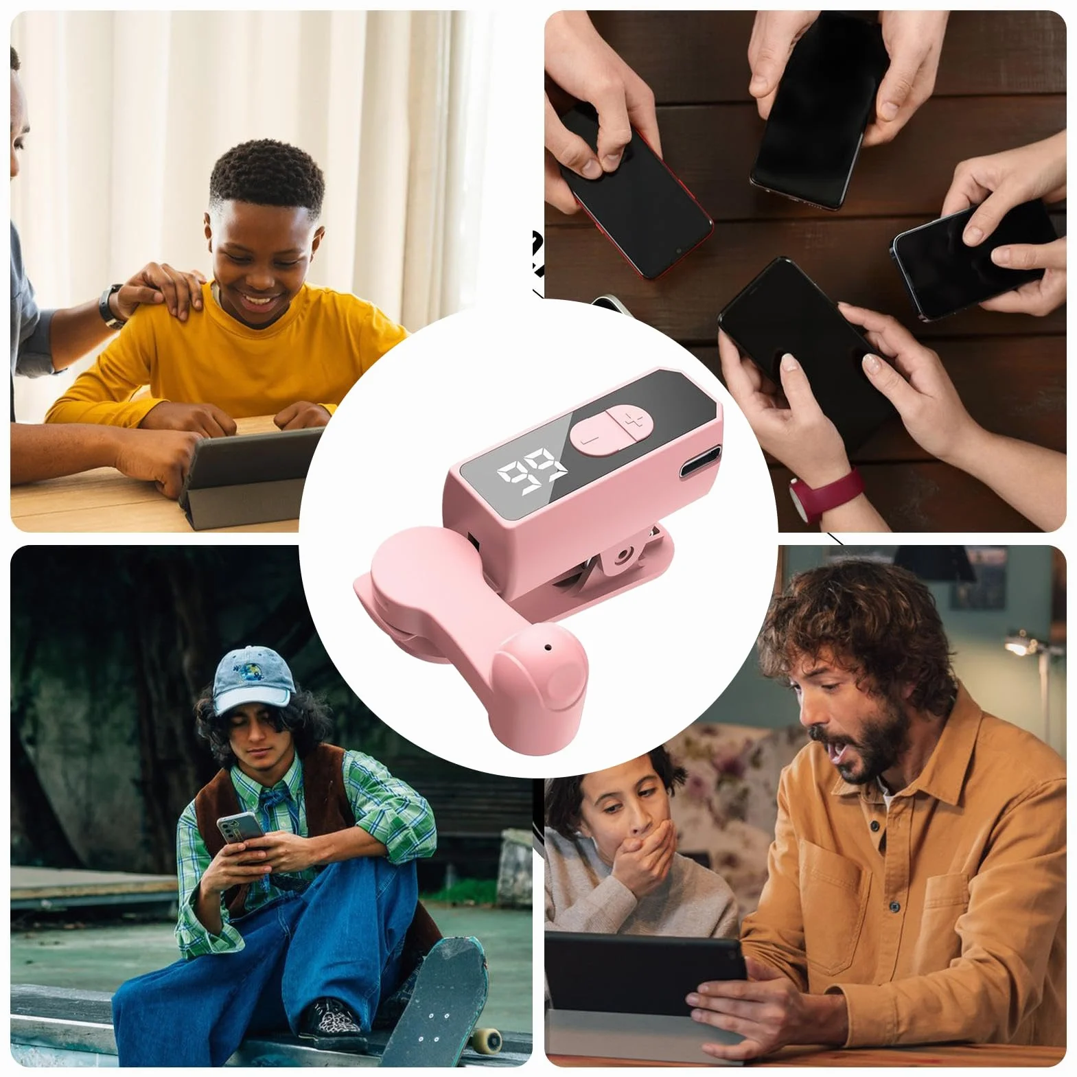 Phone Clicker - Cliqueur Automatique Intelligent pour Écran | Accessoire Téléphone pour Saisie Données Bureau Jeux Tests Logiciels Récompenses Navigation Web Lecture Vidéo Étudiants