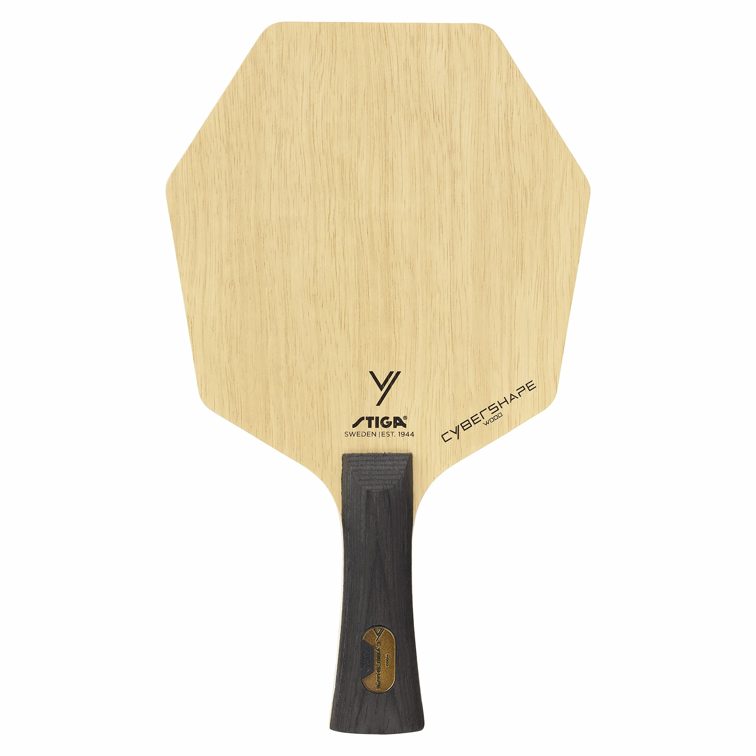 STIGA Cybershape Wood Tennis de Table en Bois – Raquette Forme Exclusive
