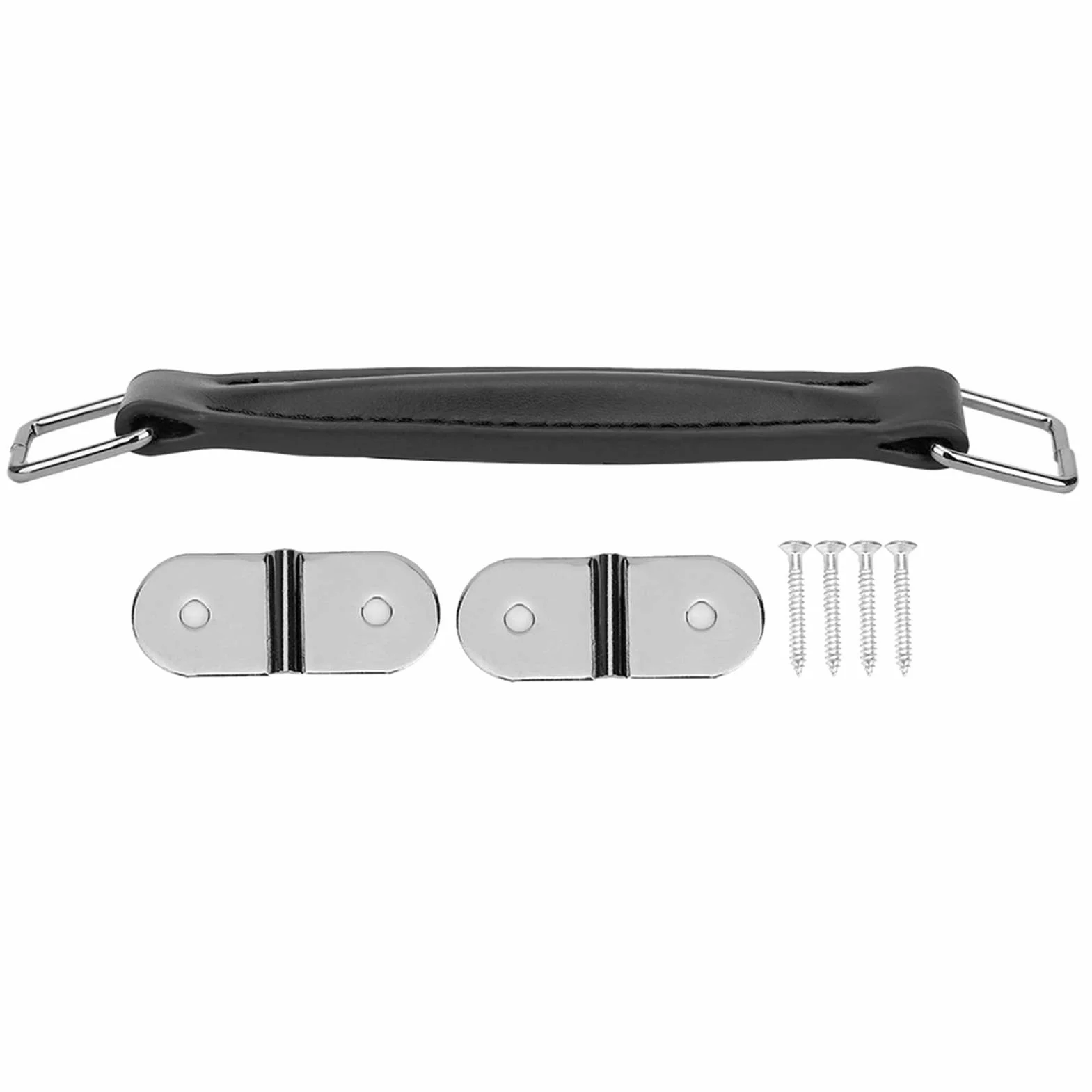 Poignée de Haut parleur de Guitare en cuir PU,Poignée D'amplificateur de Renforcement en Acier Interne pour Haut parleur de Guitare(Noir),Conférencier, autre
