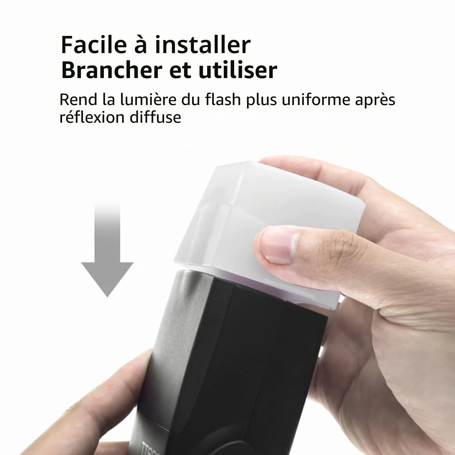 Bounce Diffuseur de Flash pour s'adapter pour Monter Directement à Sabot Flash Godox V860 Tt685 Tt600 (3-Pack Blanc Bounce diffuseurs)