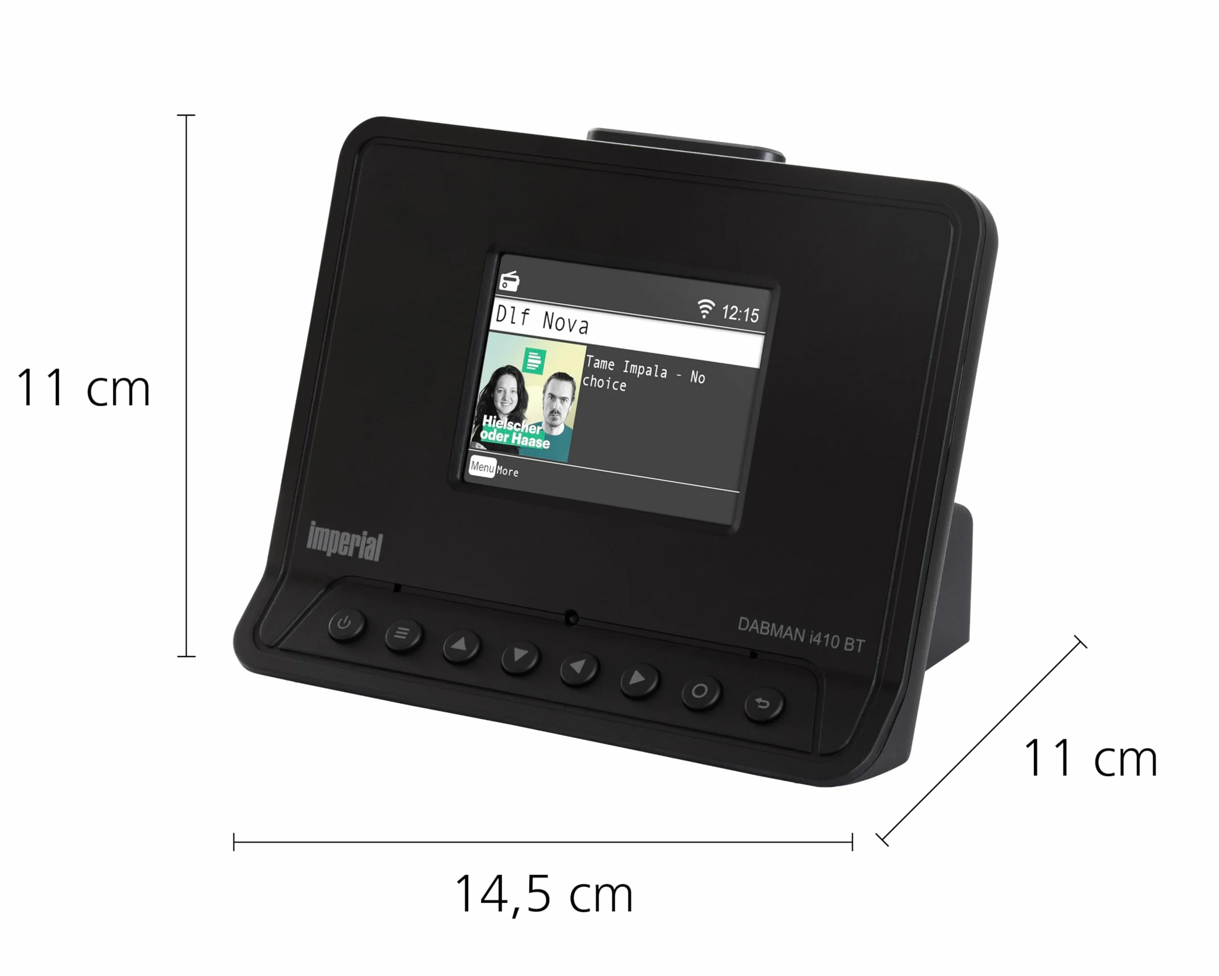 Imperial Dabman i410 BT Adaptateur Radio Hi-Fi DAB+ FM Bluetooth Noir