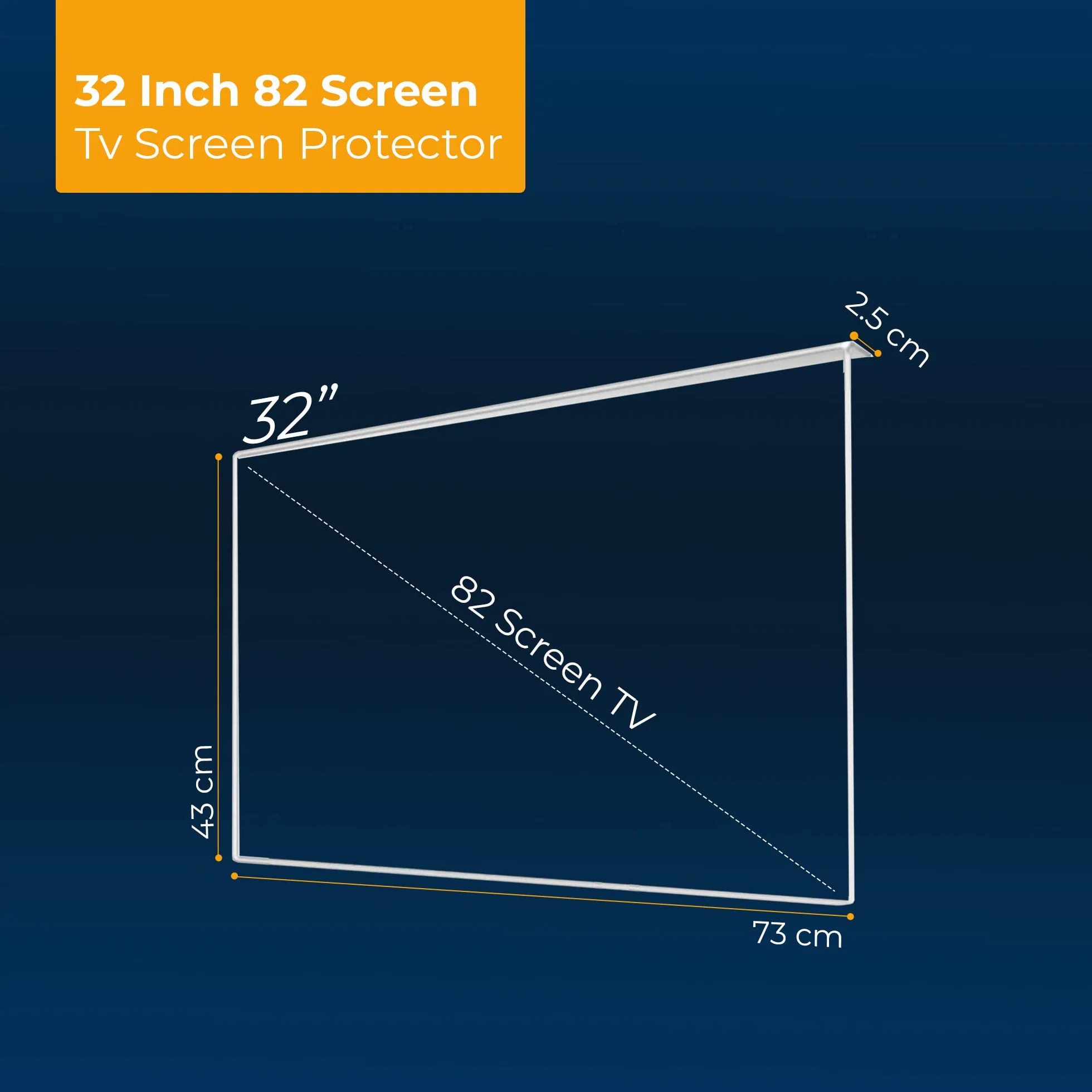 LEYF Protection d'écran TV 82" (32") – Film de protection pour écran LCD, LED, OLED 4K et QLED HDTV