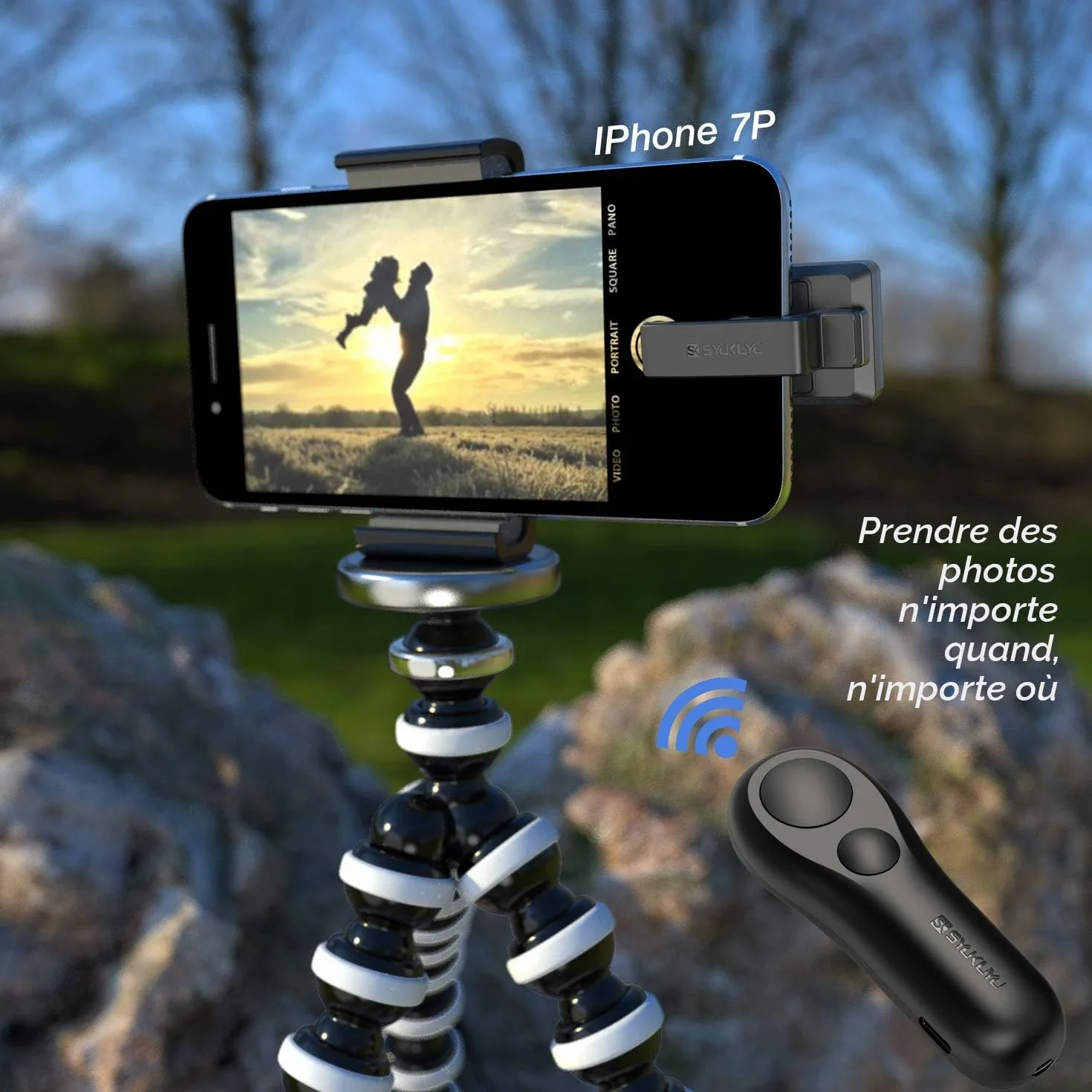 SK SYUKUYU RF Télécommande Liseuse Kobo, Kindle, Tourne Page Liseuse for iPad iPhone Android Tablets, Tourneur Page Liseuse pour Lire des Romans et Prendre des Photos(Noir)
