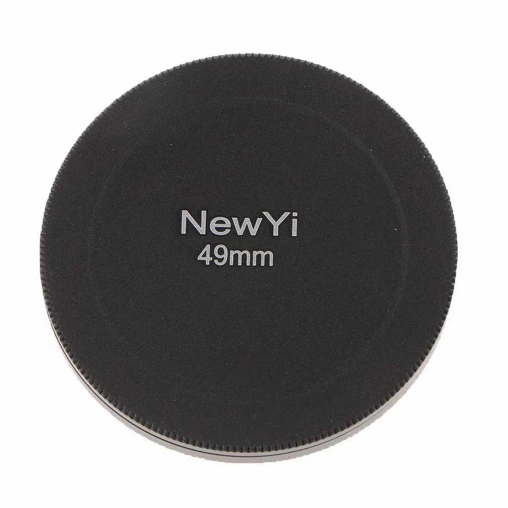 Lot de 3 capuchons de protection en métal pour filtre d'objectif d'appareil photo 49 mm Noir