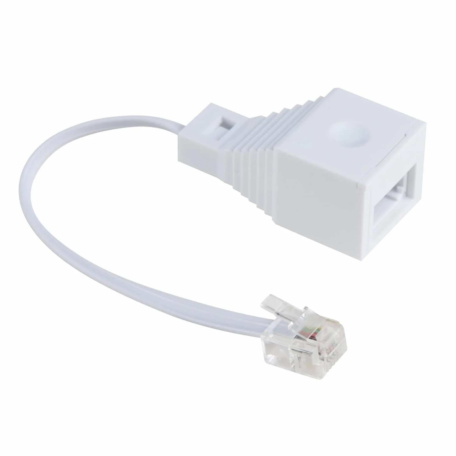 Adaptateur RJ11 vers prise BT standard RJ11 vers prise téléphonique BT - Convertisseur de téléphone vers Ethernet pour téléphone 6P4C, télécopieur, téléphones, modems, routeurs et imprimantes
