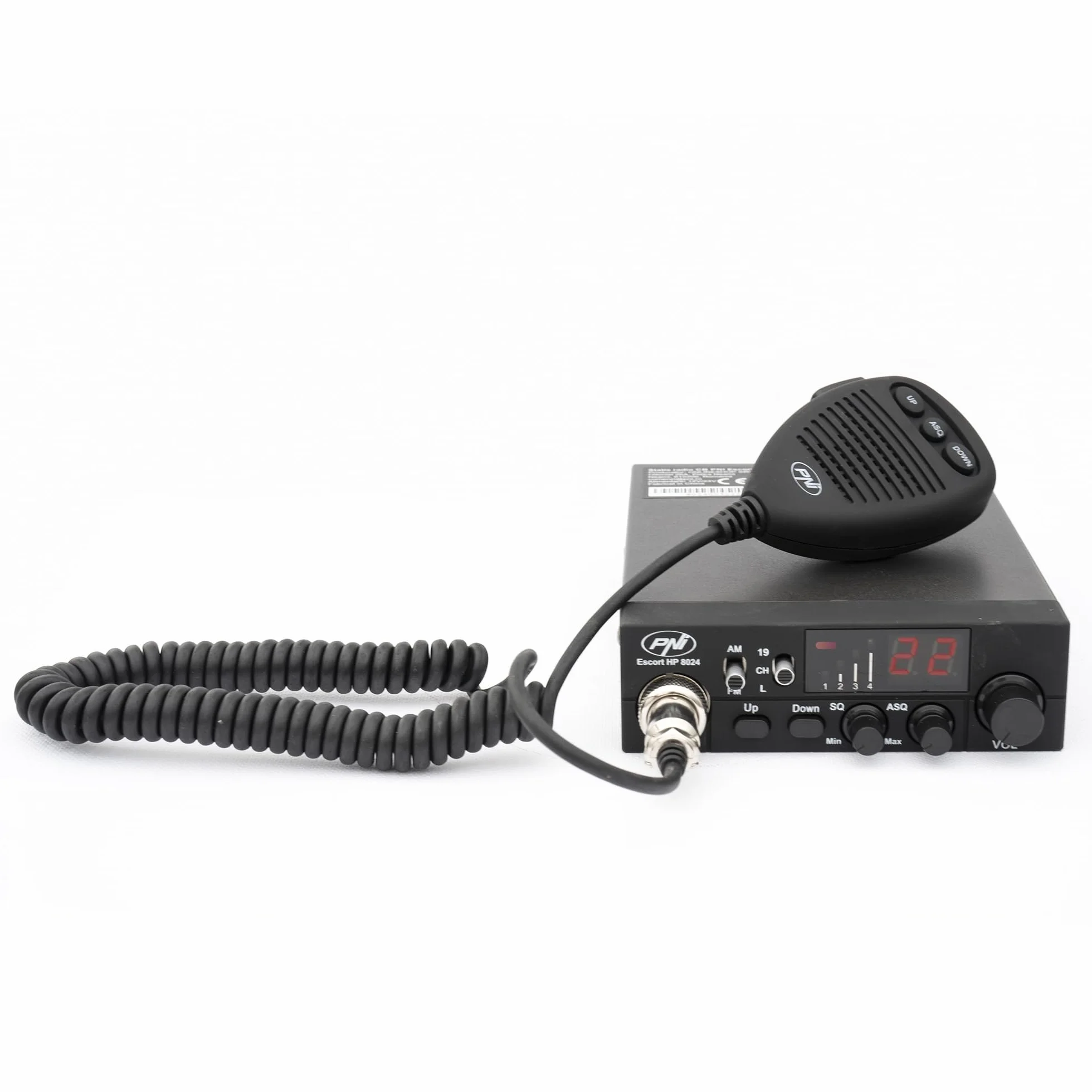 PNI Escort HP 8024 ASQ CB Radio 12V-24V 4W AM/FM