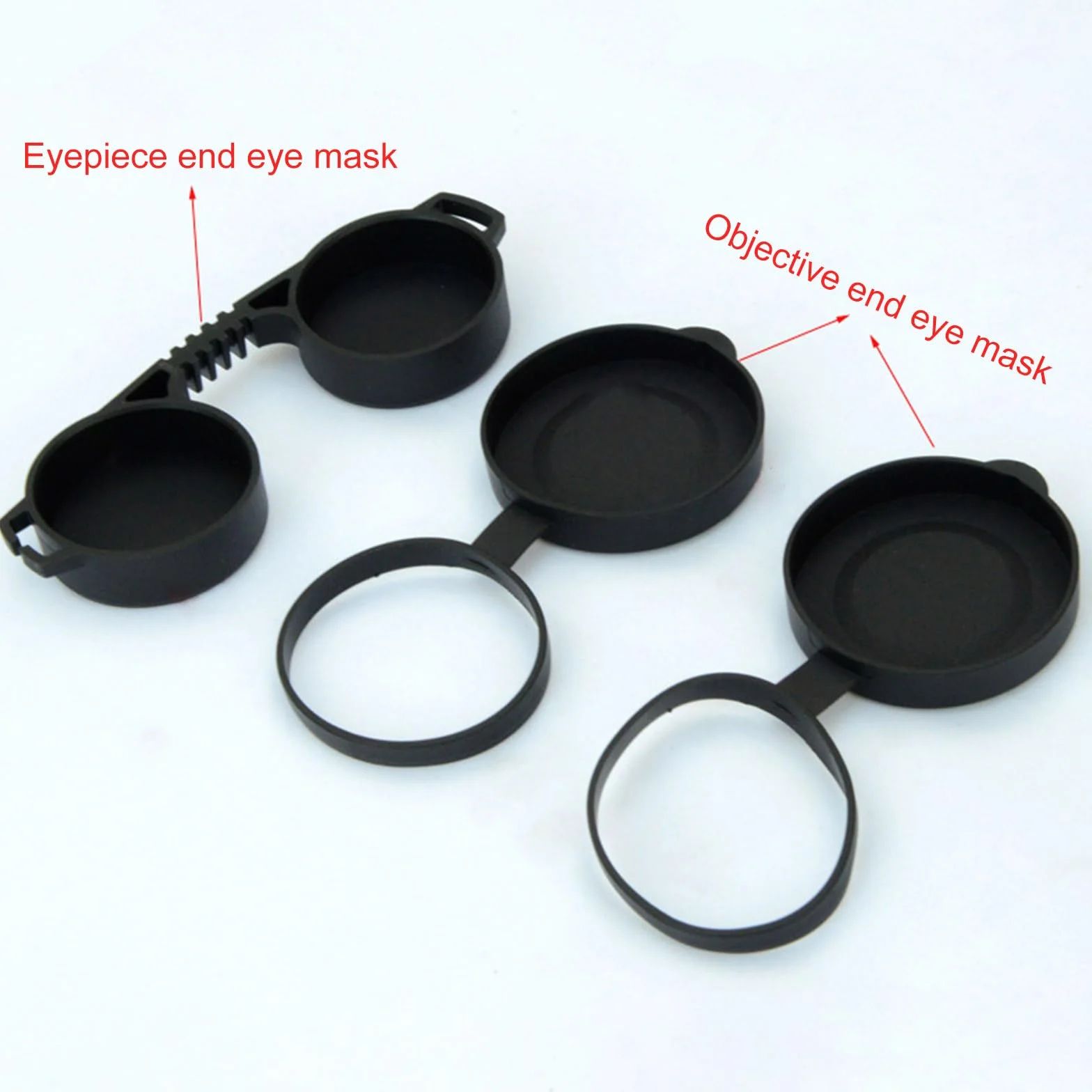 Étui de protection en silicone pour jumelles télescopiques pour objectif oculaire 42 45 mm/52 55 mm