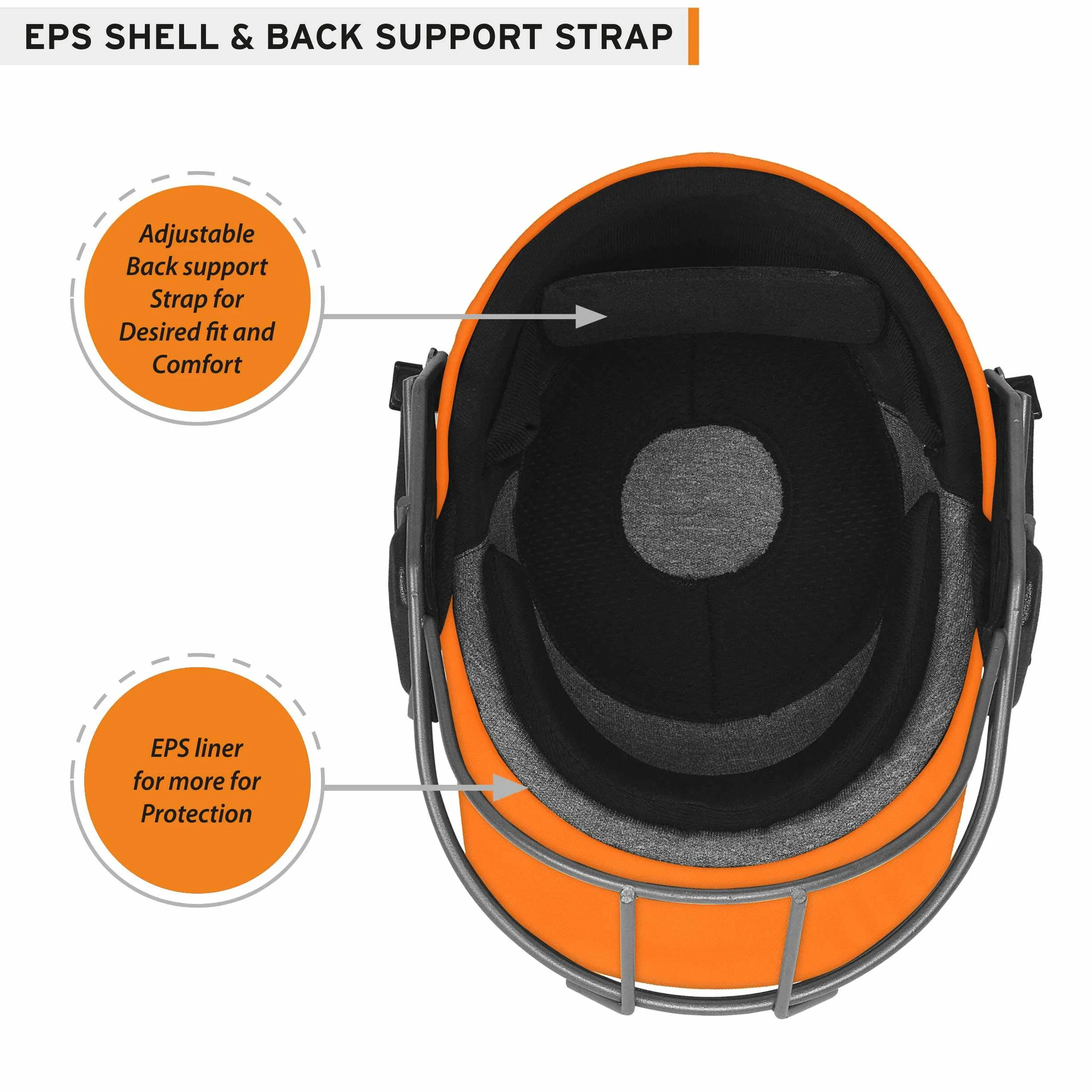 Fort 44 Lite Ti Casque de cricket homme grille réglable titane poids léger