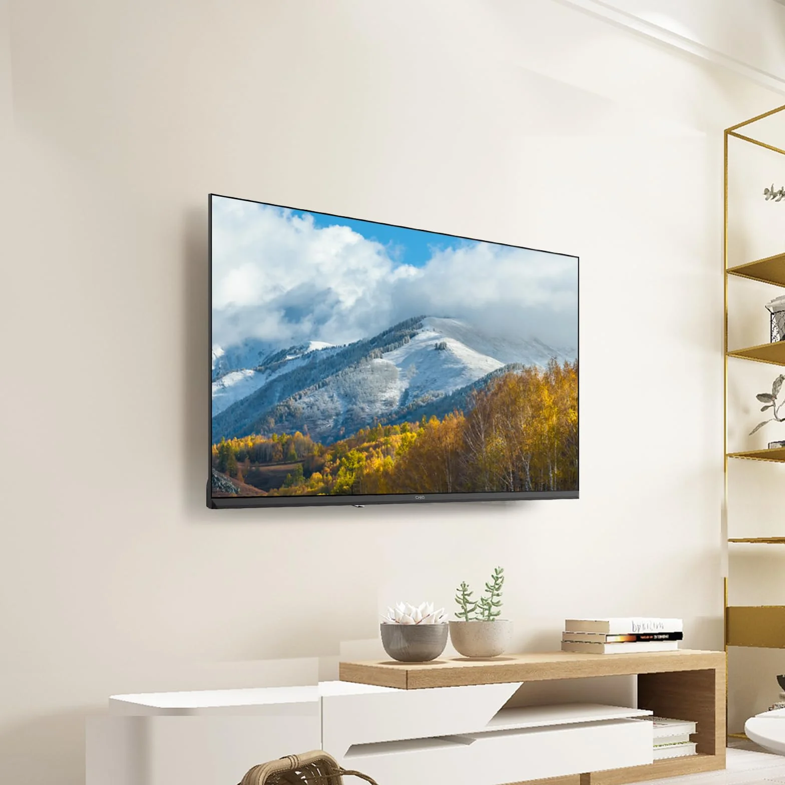 CHIQ L40FT Smart TV 40" (100 cm), Full HD, HDR10, Google TV OS, Audio Dolby & DBX-TV, Tuner Triple DVB-C/T/T2/S/S2, Chromecast Intégré, Design Métal sans Cadre
