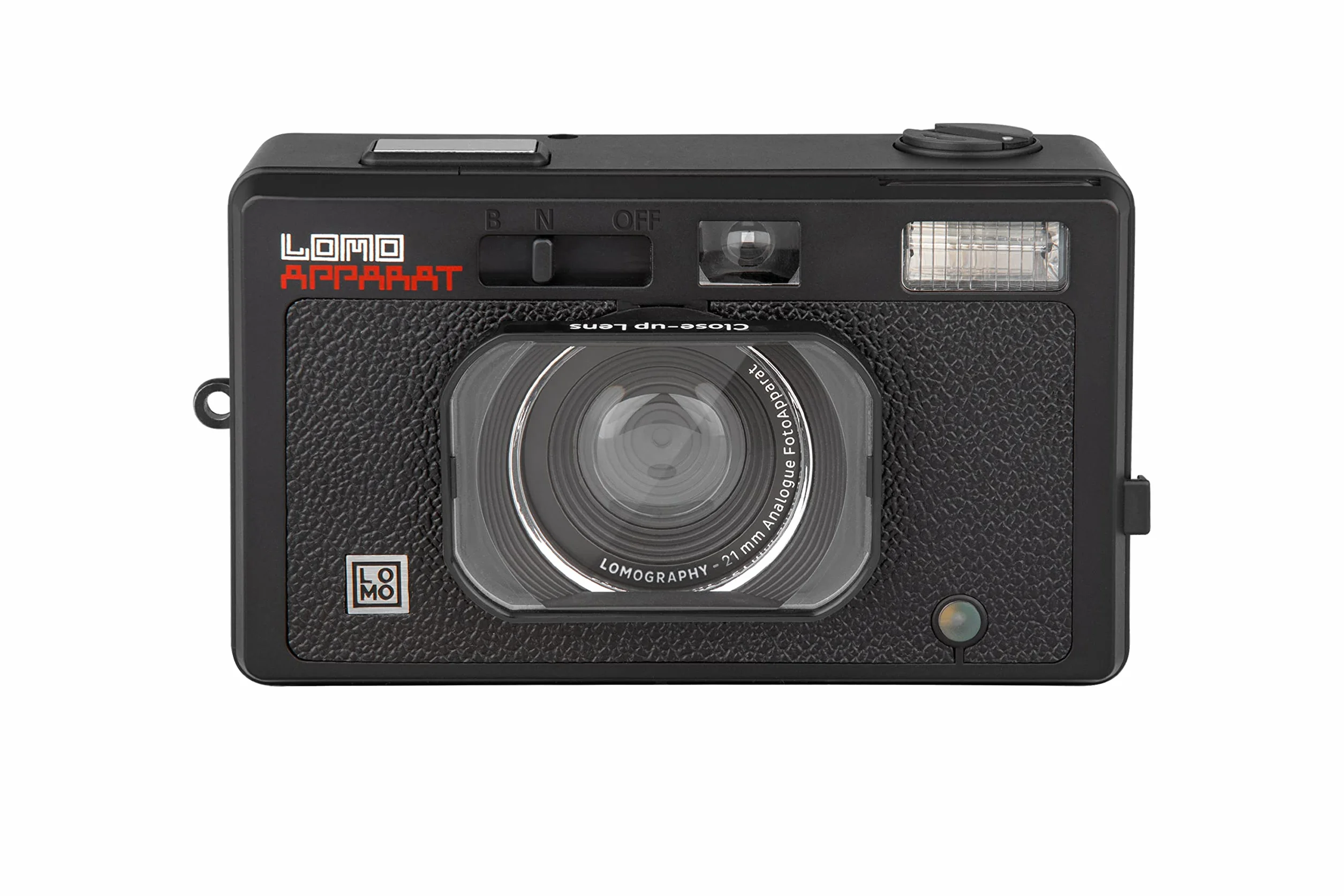 Lomography LomoApparat Appareil photo grand angle 35 mm, flash et filtres couleur intégrés, objectif kaléidoscope, objectif gros plan, splitzer, exposition multiple, longue exposition