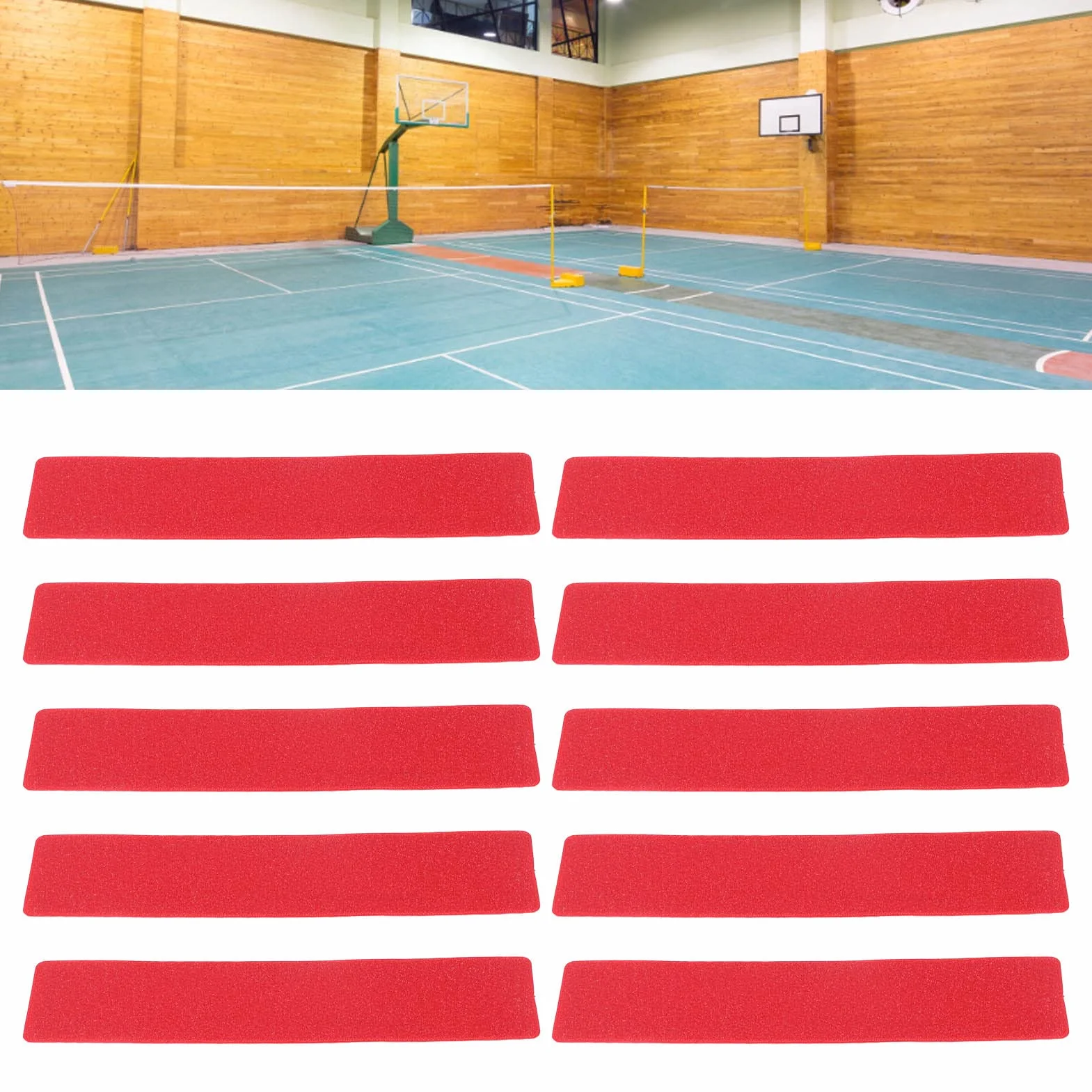 OUKENS Kit de Marqueurs de Ligne de Court, Marqueurs de Point de Tennis, Ligne de Marquage Polyvalente pour Terrain de Basket-Ball