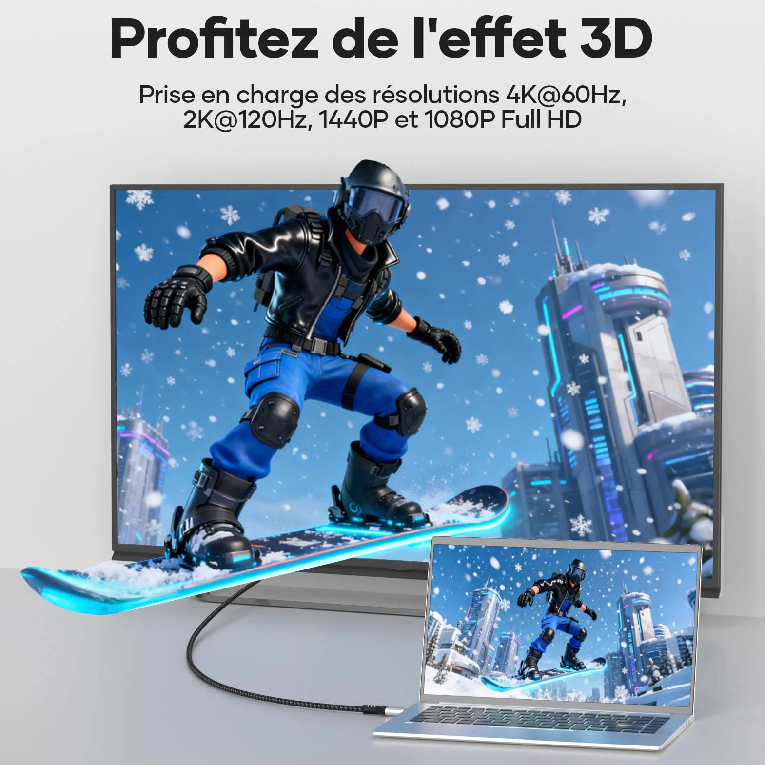 Câble Mini HDMI vers HDMI 3M,4K@60Hz Câble mini hdmi,Câble HDMI vers Mini HDMI Supporte UHD 3D HDR ARC,Compatible avec Raspberry Pi Zero Canon Nikon Caméra Tablette Projecteur Caméscopes