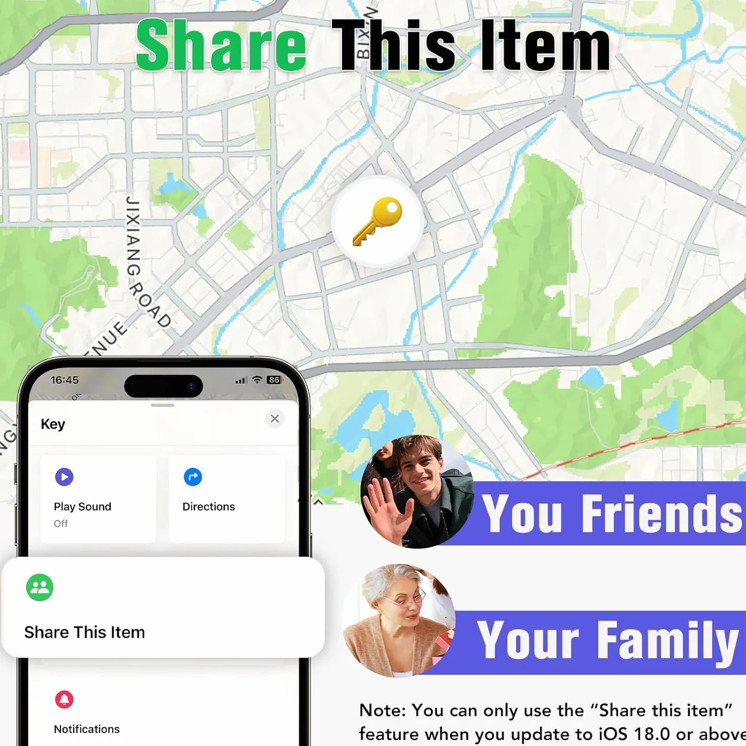 Smart Air Traceur Tag, Apple Traceur Lot de 4, Localiser Fonctionne avec Apple Find My(Uniquement iOS), Batterie Durée de Vie d'un an, Localisateur de Clés/Portefeuilles/Valises/Sac à Dos